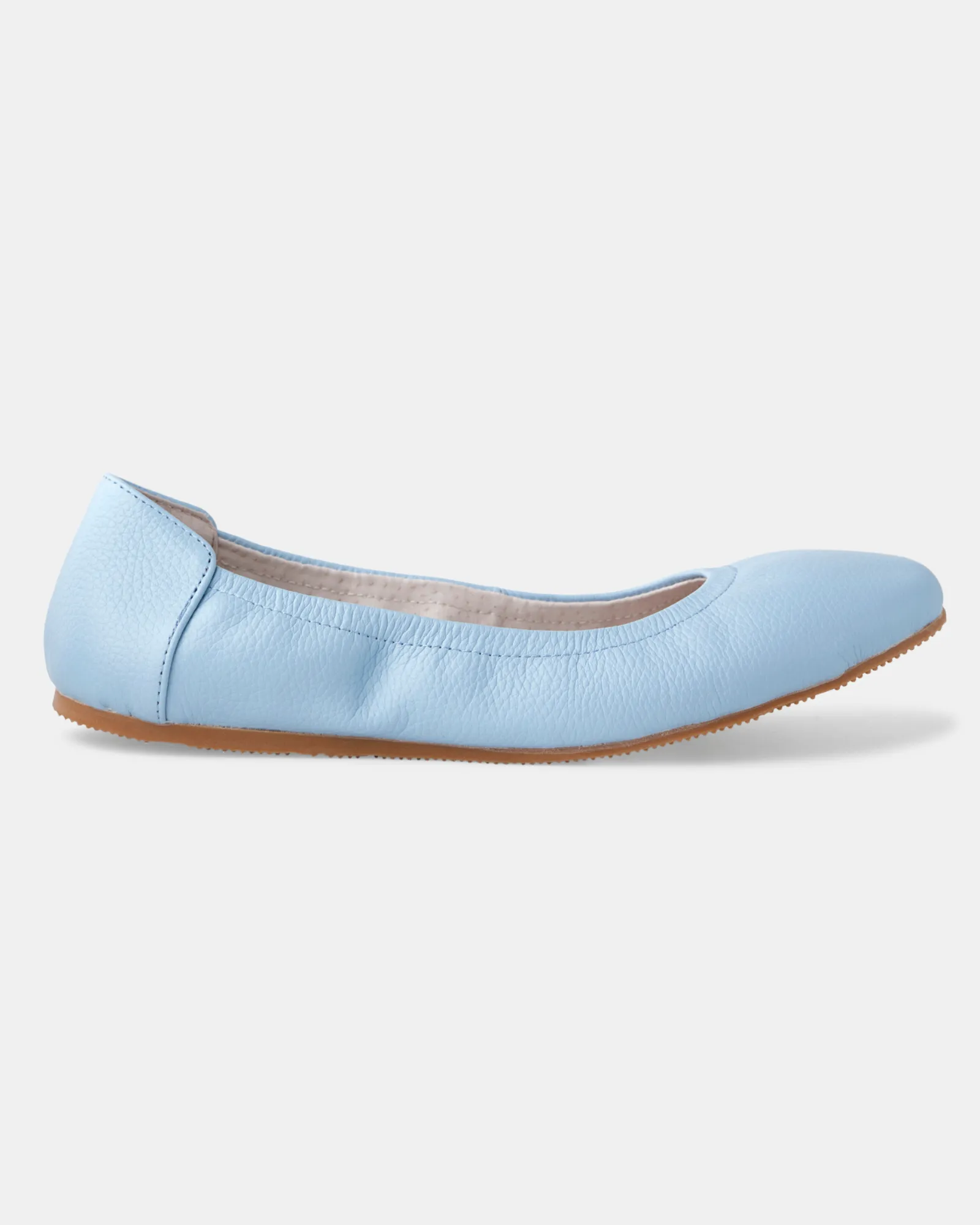 Abbi Leather Ballet - Sky Pebble