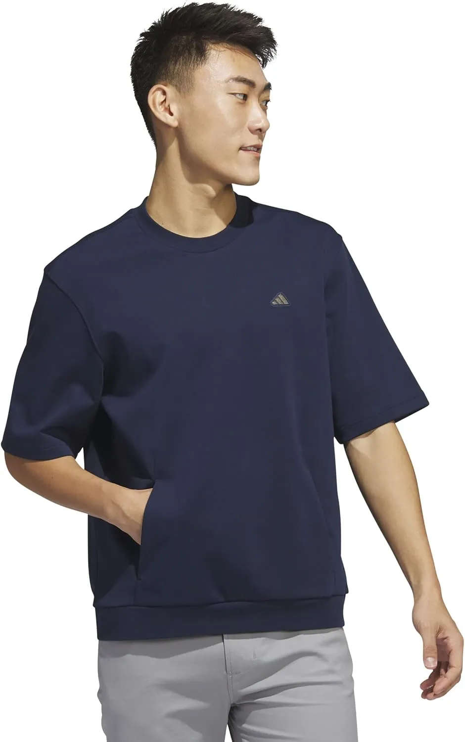 adidas Men's Go-to Short Sleeve Sweatshirt Golf T-Shirt