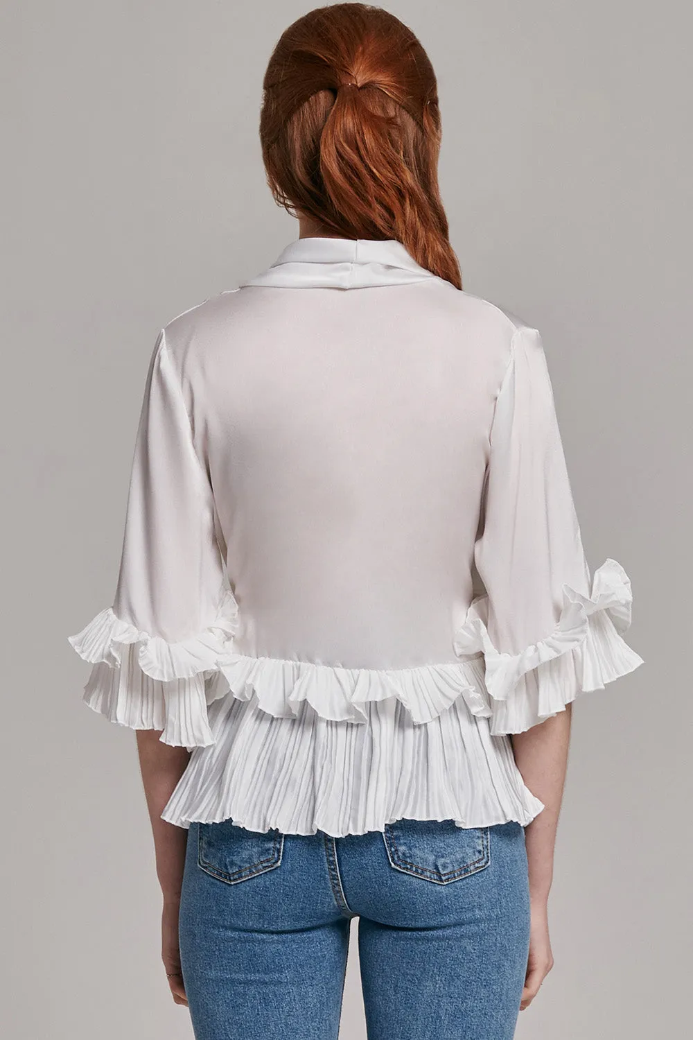 Ava Silky Wrap Top