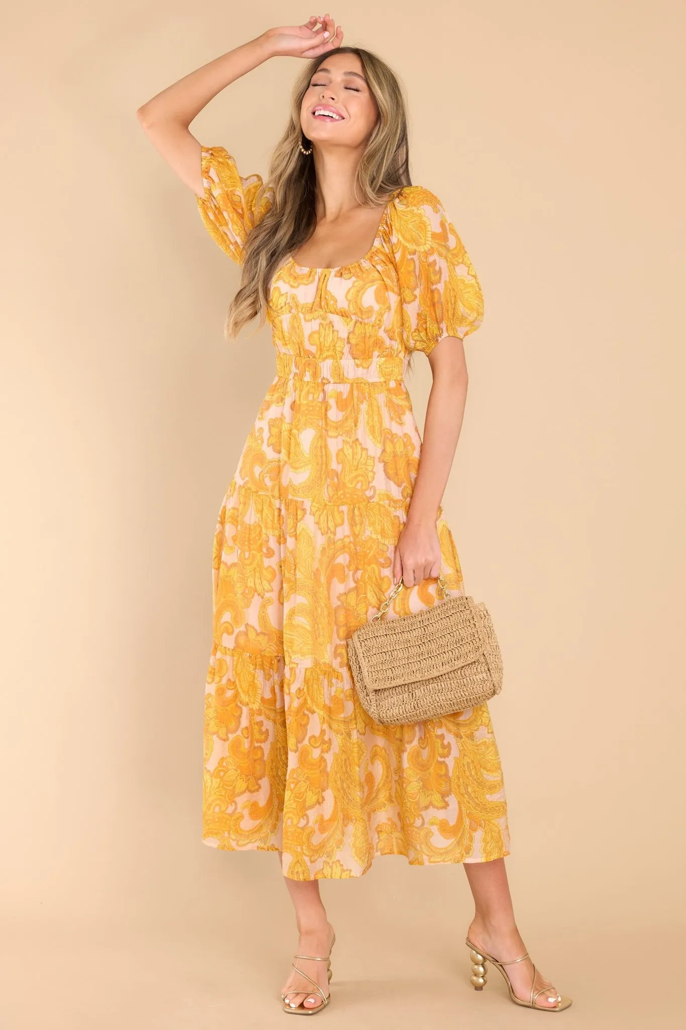 Blaise Paisley Midi Dress