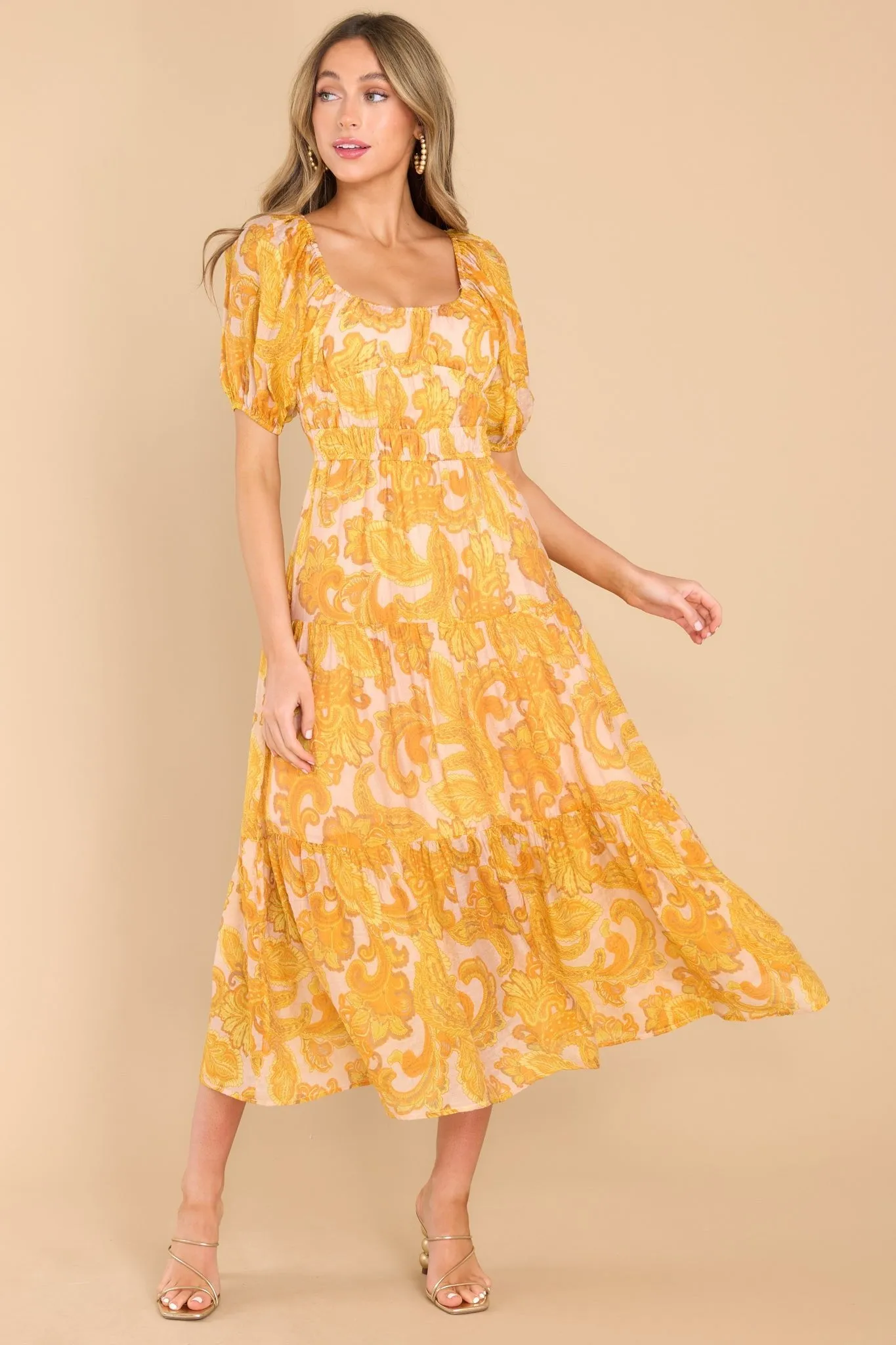 Blaise Paisley Midi Dress