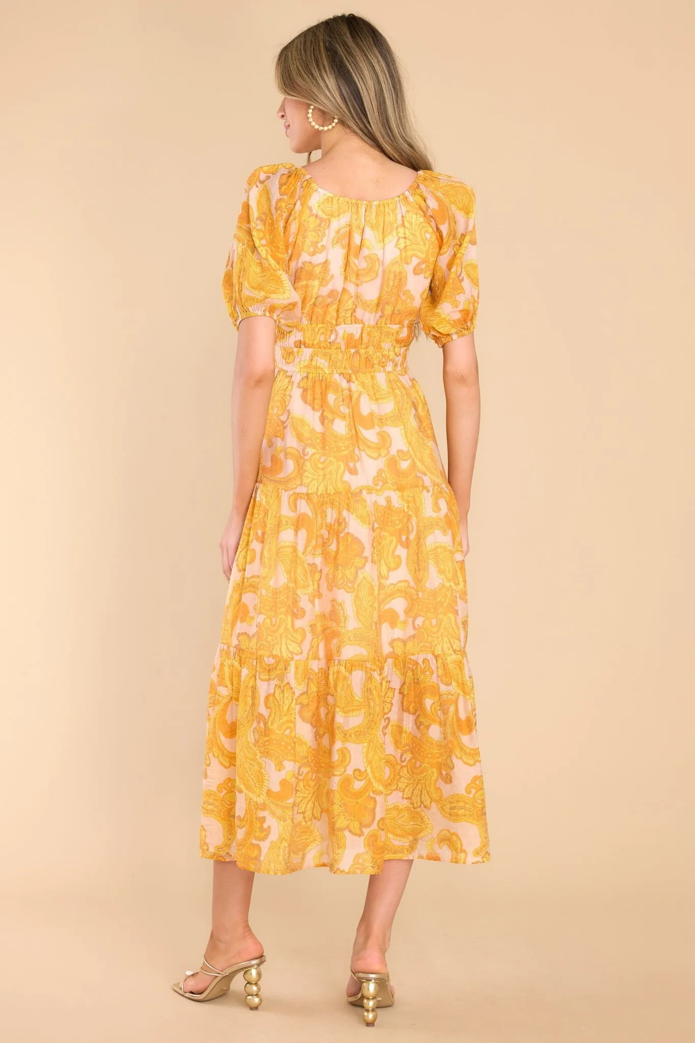Blaise Paisley Midi Dress