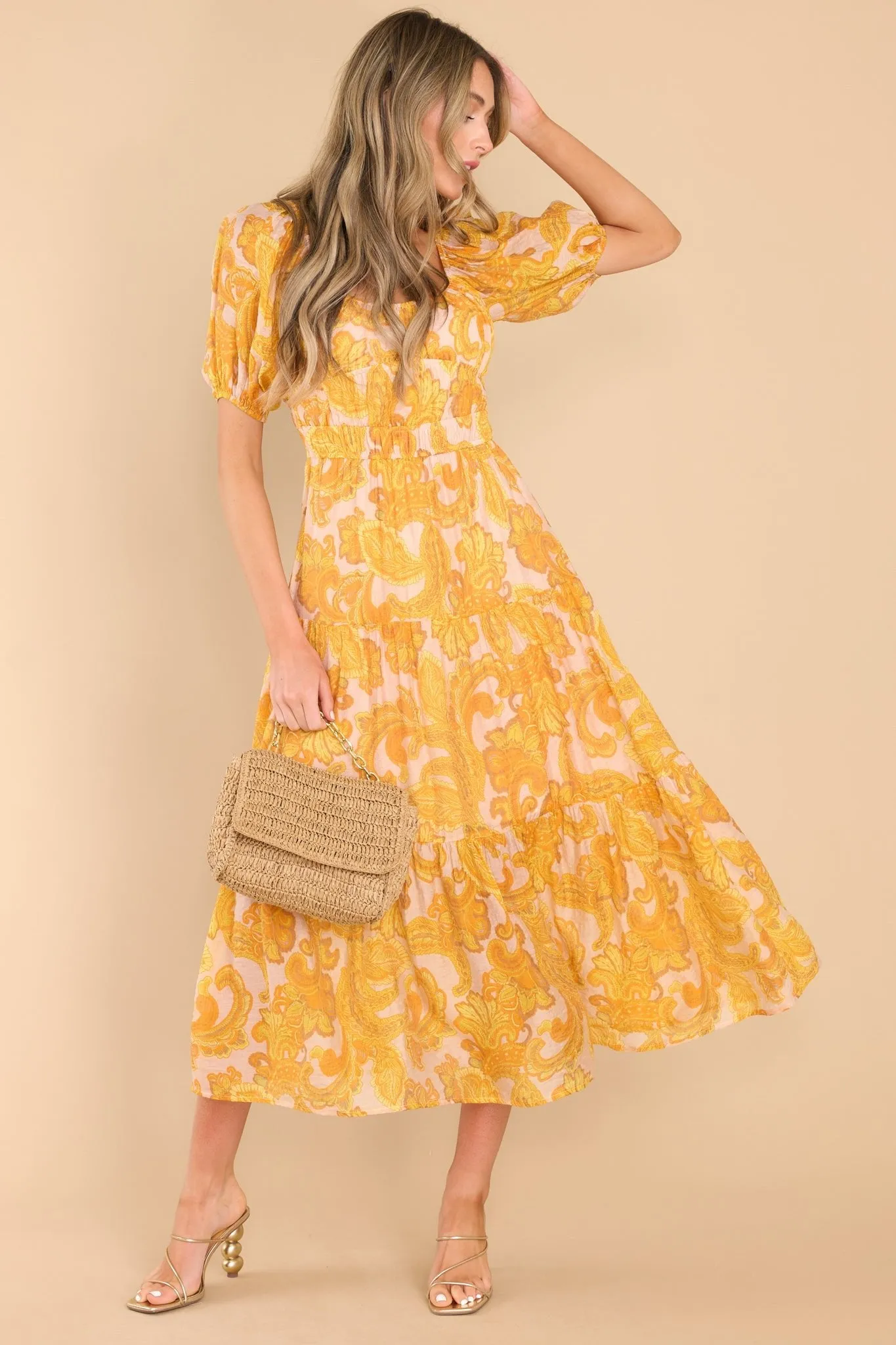 Blaise Paisley Midi Dress