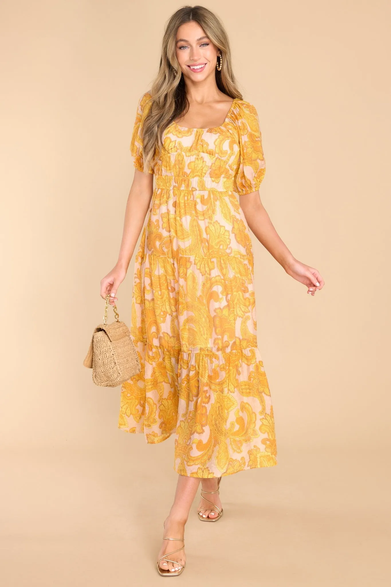 Blaise Paisley Midi Dress
