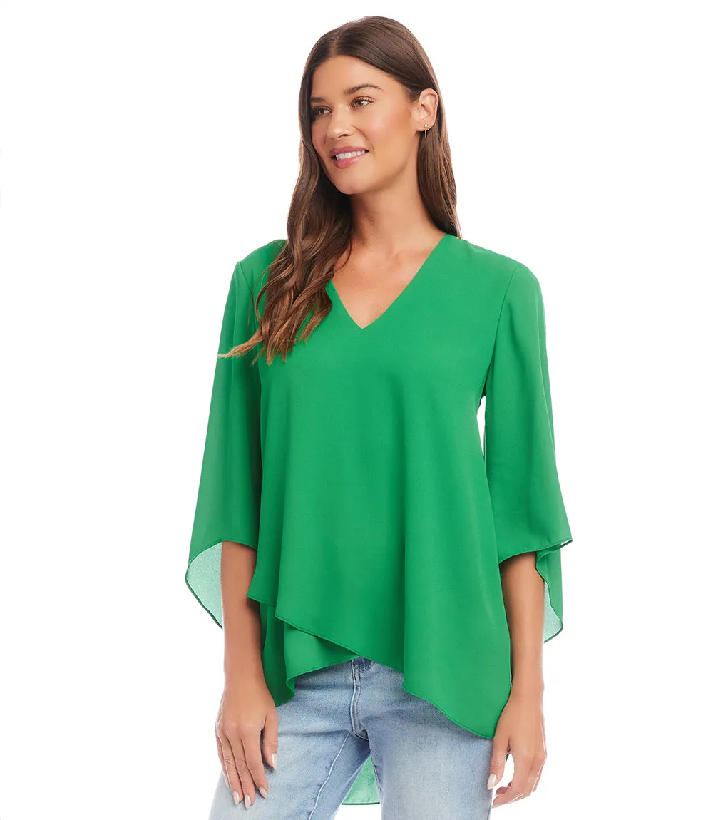 Bracelet Sleeve Asymmetric Top
