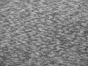 BRUSHED POLY RAYON HACHI STRETCHED KNIT WITH MELANGE SLUB<br><h6>3-BLACK/SAND<br>HK374-BRUSHED</h6>
