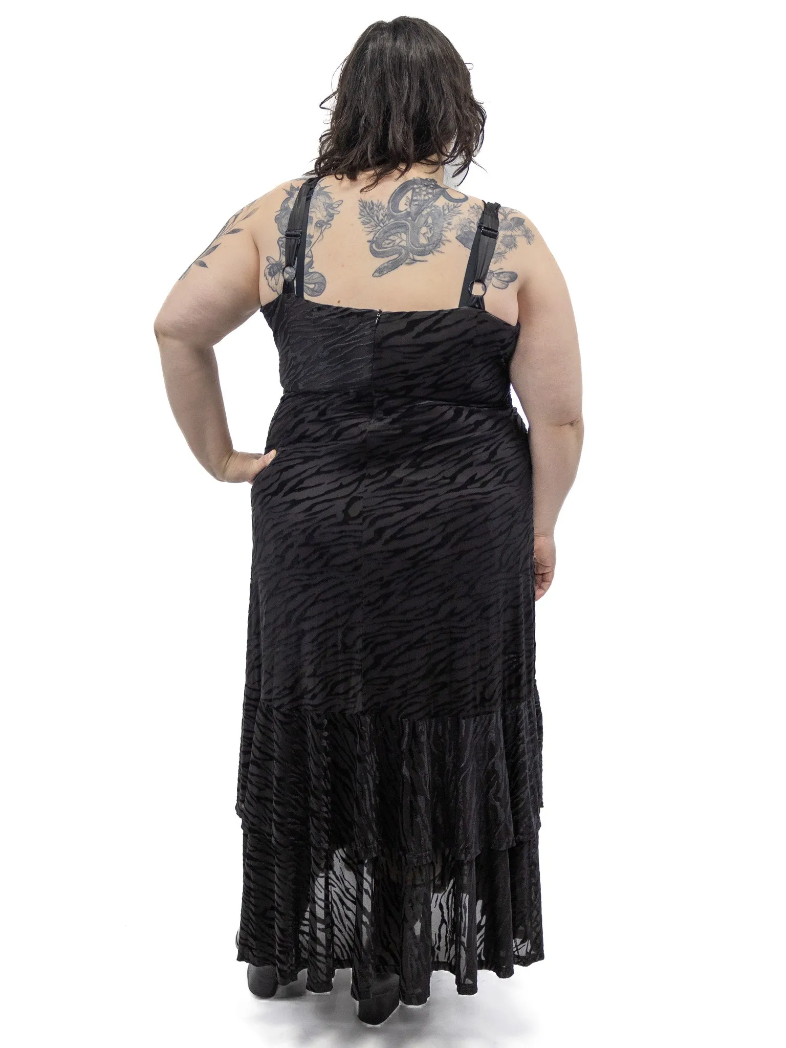 Carol Simone Ruffle Maxi Dress