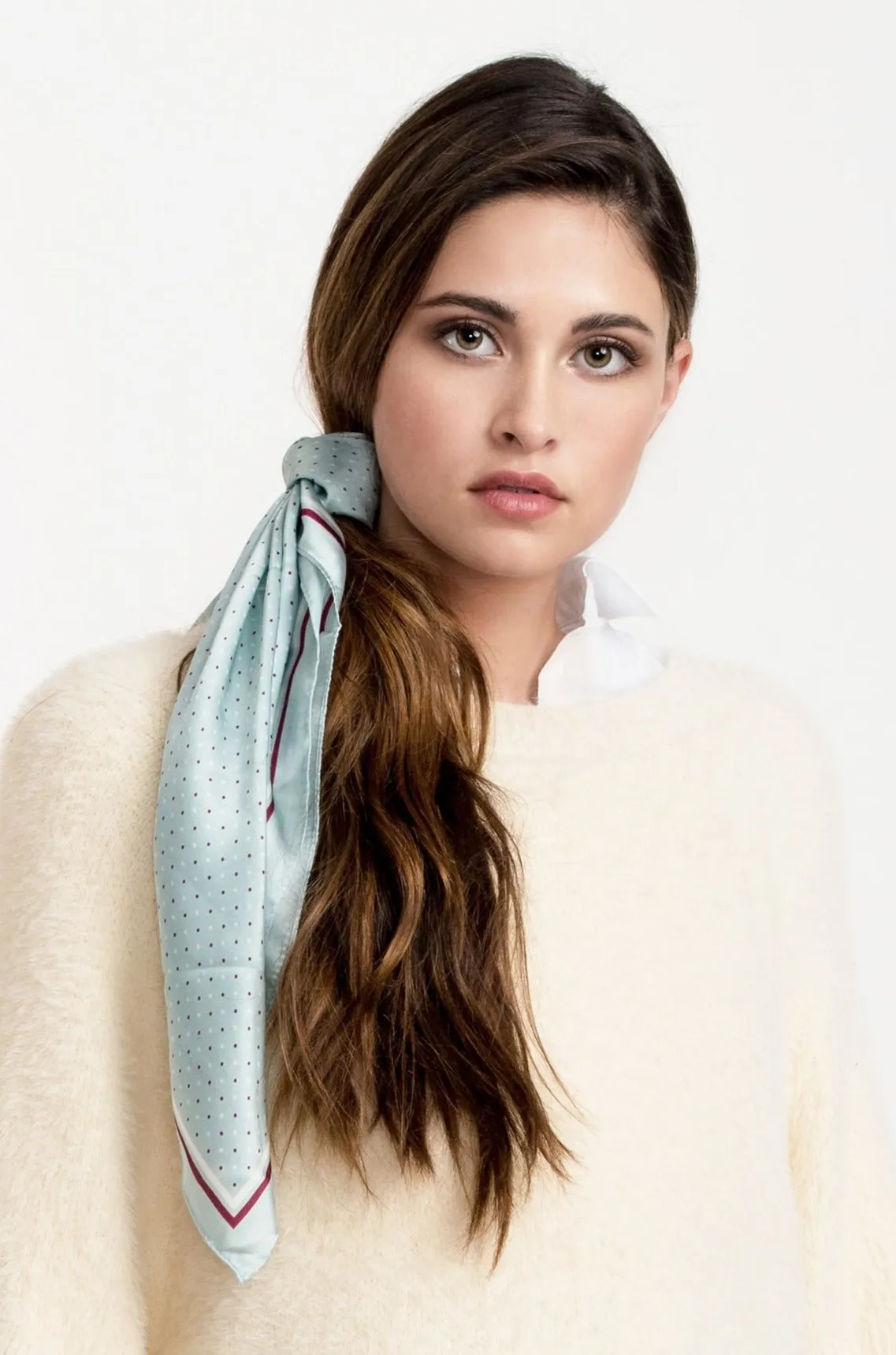 Dotted Silky Bandana