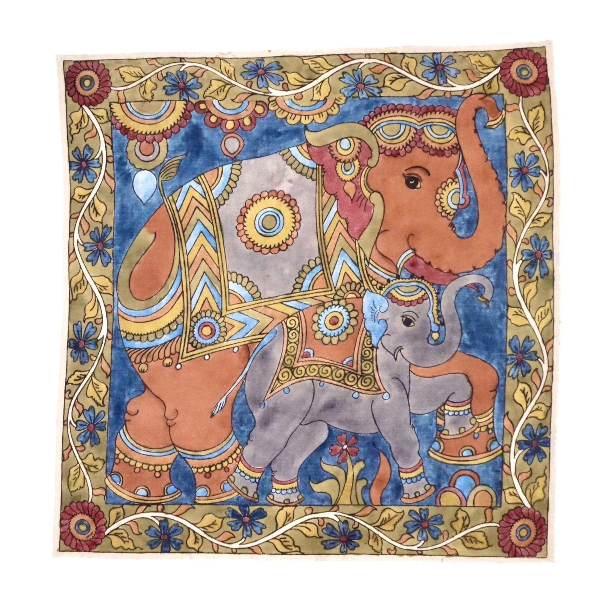 Elephant Grace - Limited Edition Hand Painted Cotton Bandana