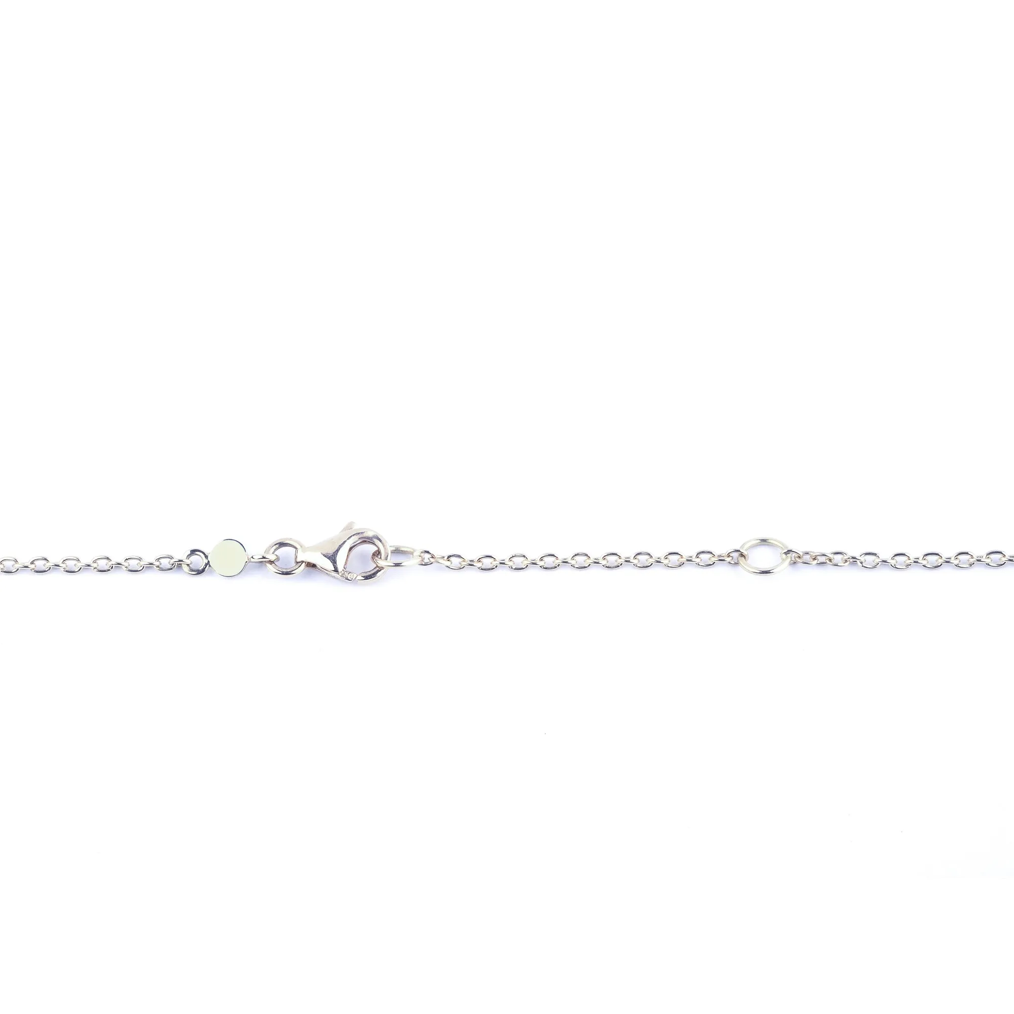 Florentine finish 18k white, yellow gold and diamonds pendant