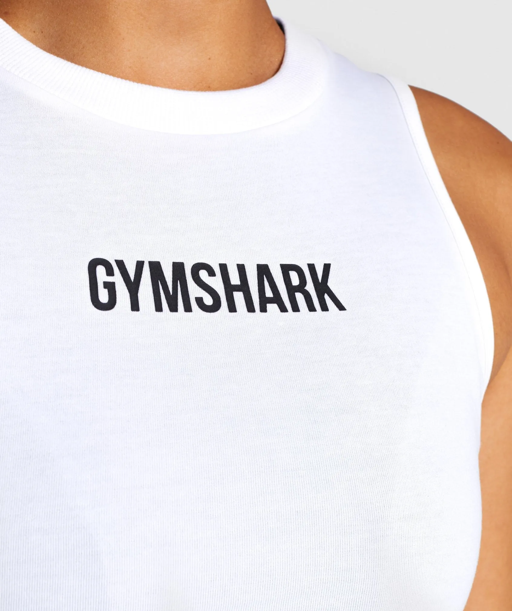 Gymshark Non Stop Crop Top - White