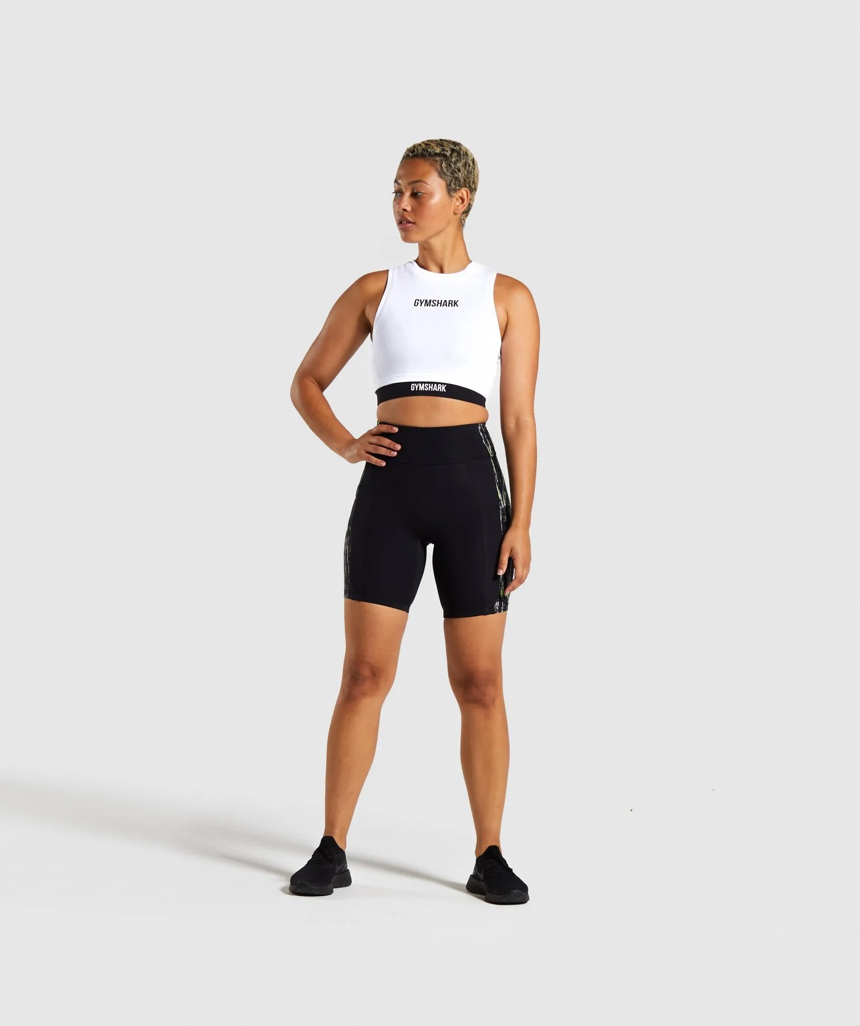 Gymshark Non Stop Crop Top - White