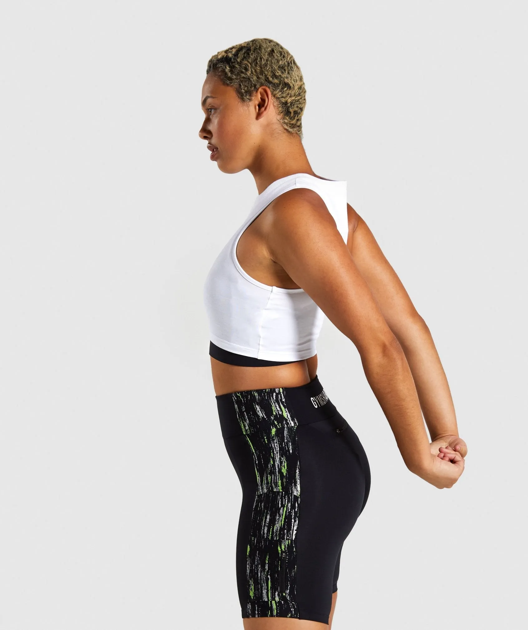 Gymshark Non Stop Crop Top - White
