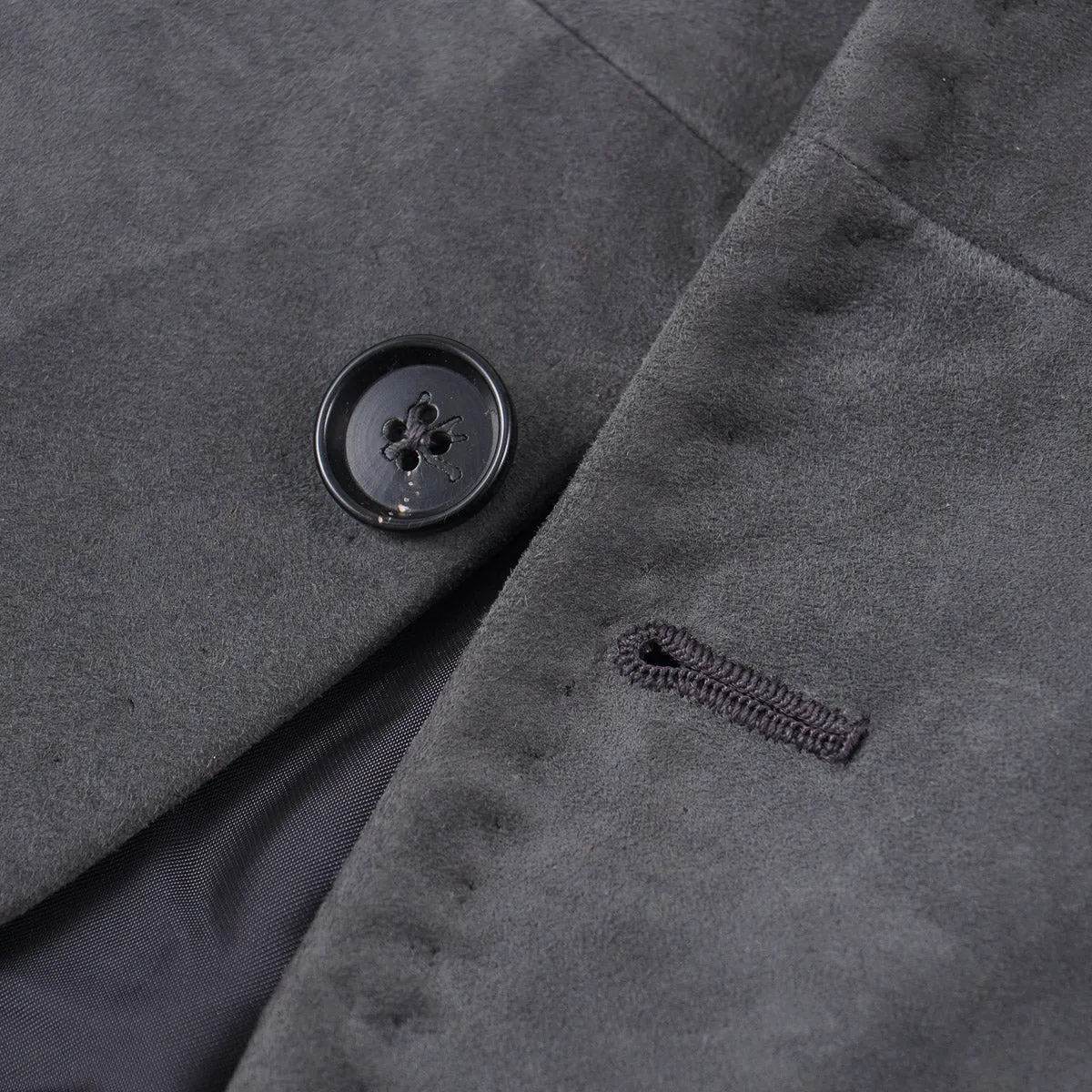 Isaia Slim-Fit Lamb Suede Leather Blazer