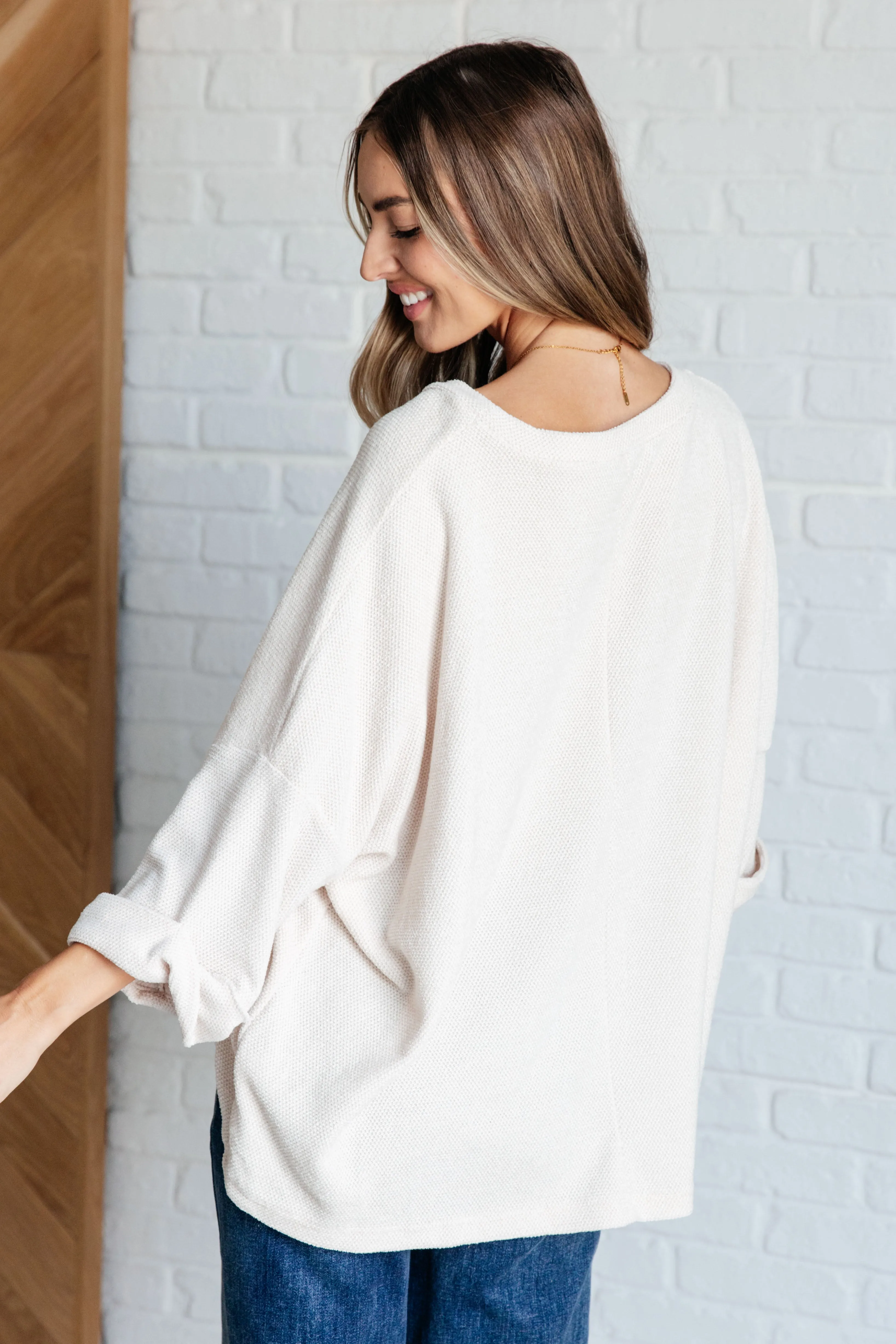 Ivory Thoughts Chenille Blouse by White Birch