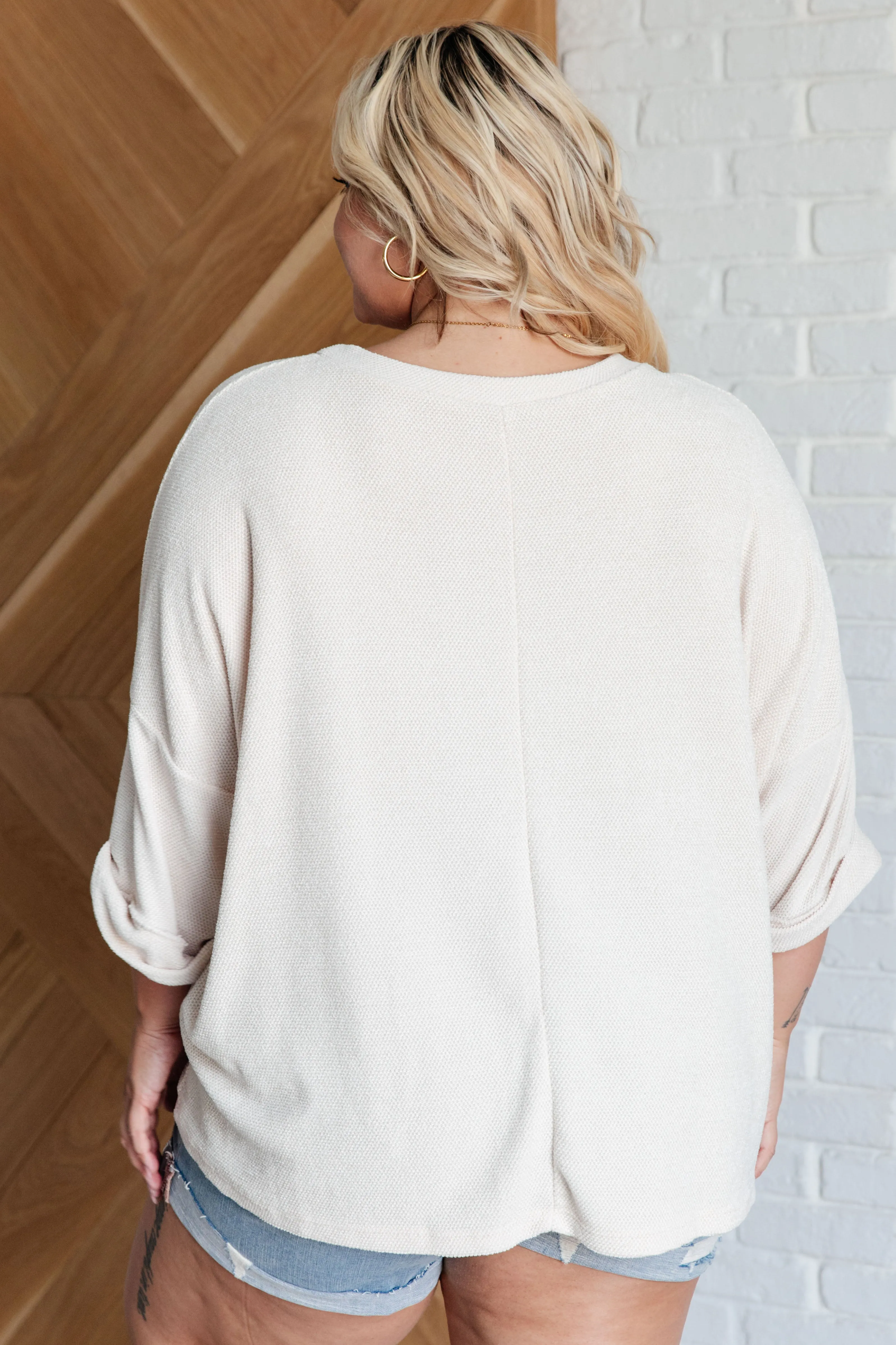 Ivory Thoughts Chenille Blouse by White Birch