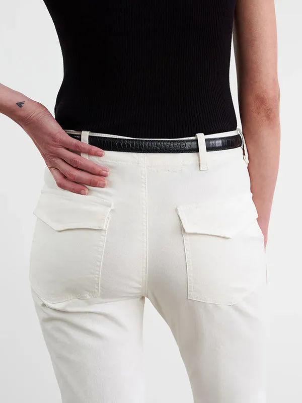 Jenna Pant in White