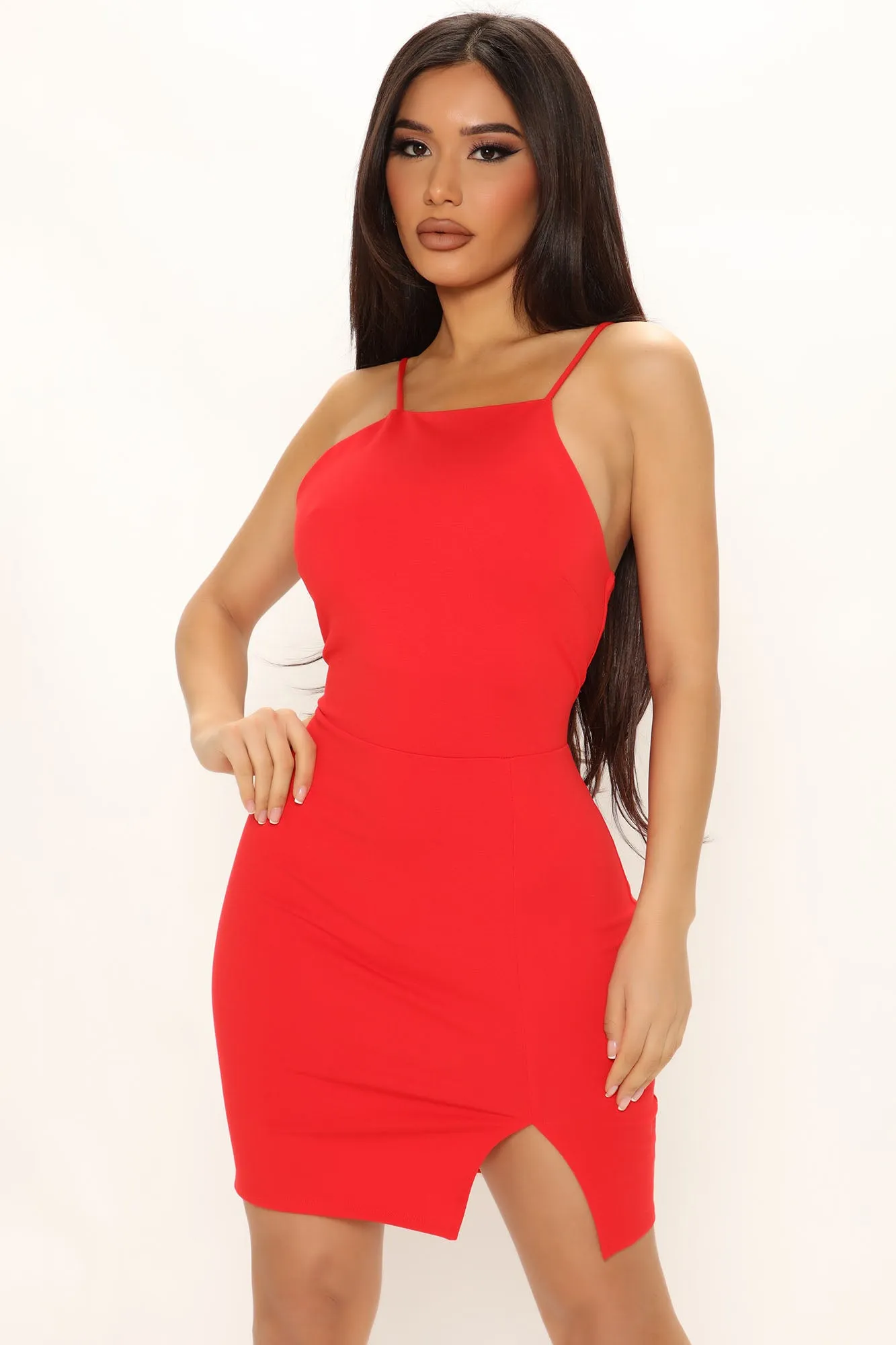 Let's Meet Up Mini Dress - Red