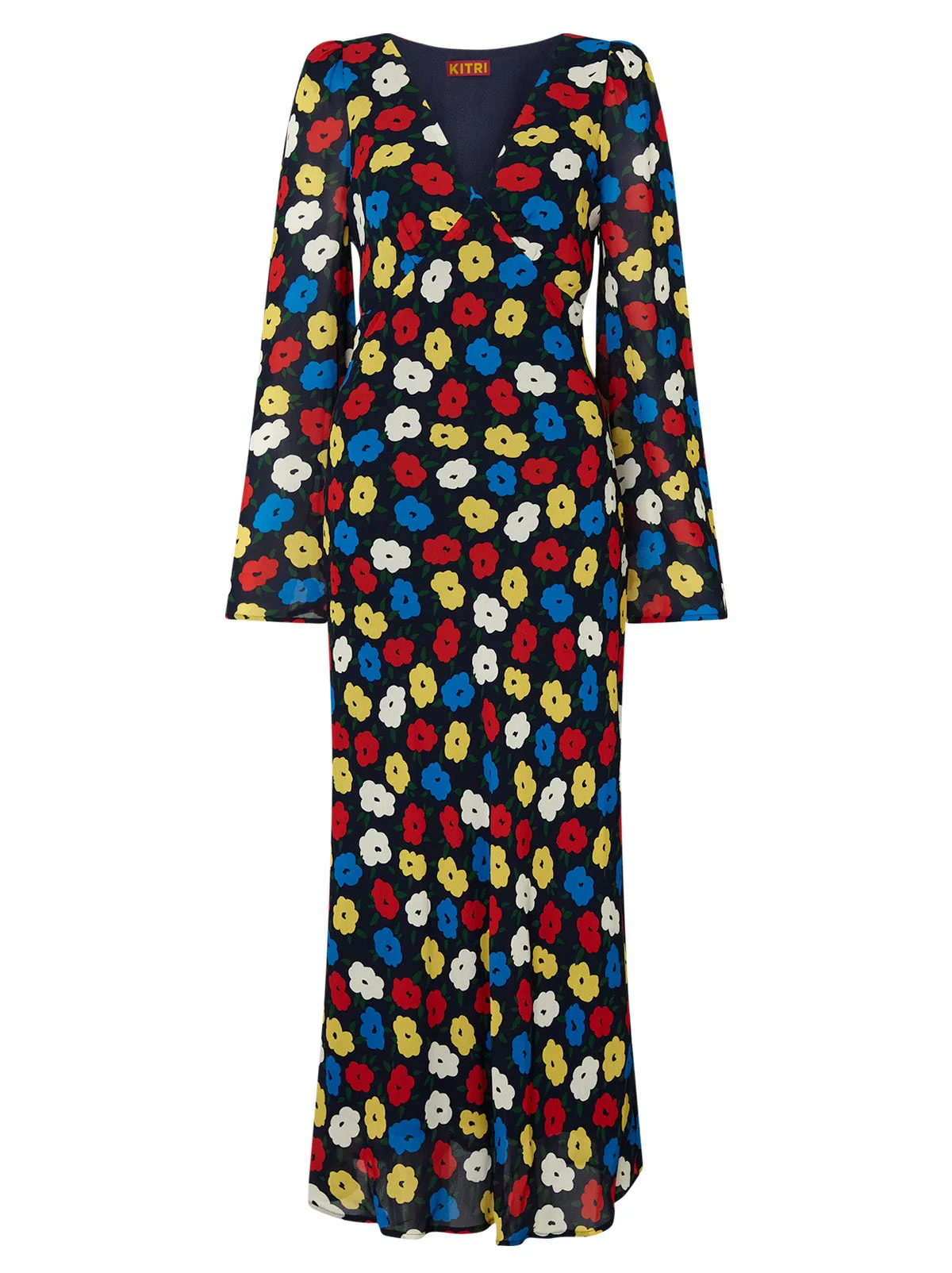 Libby Navy Floral Maxi Dress