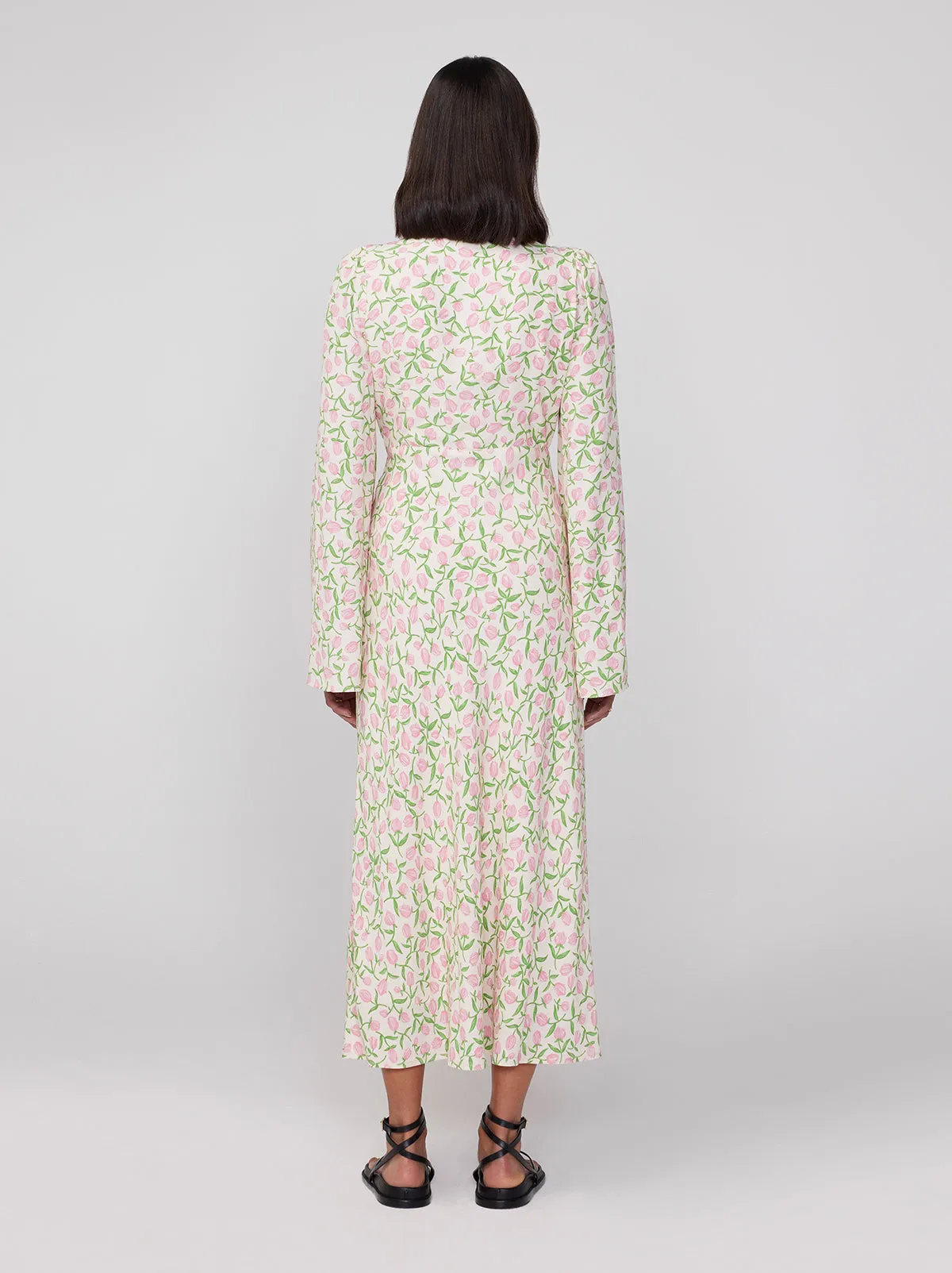 Libby Tulip Print Maxi Dress