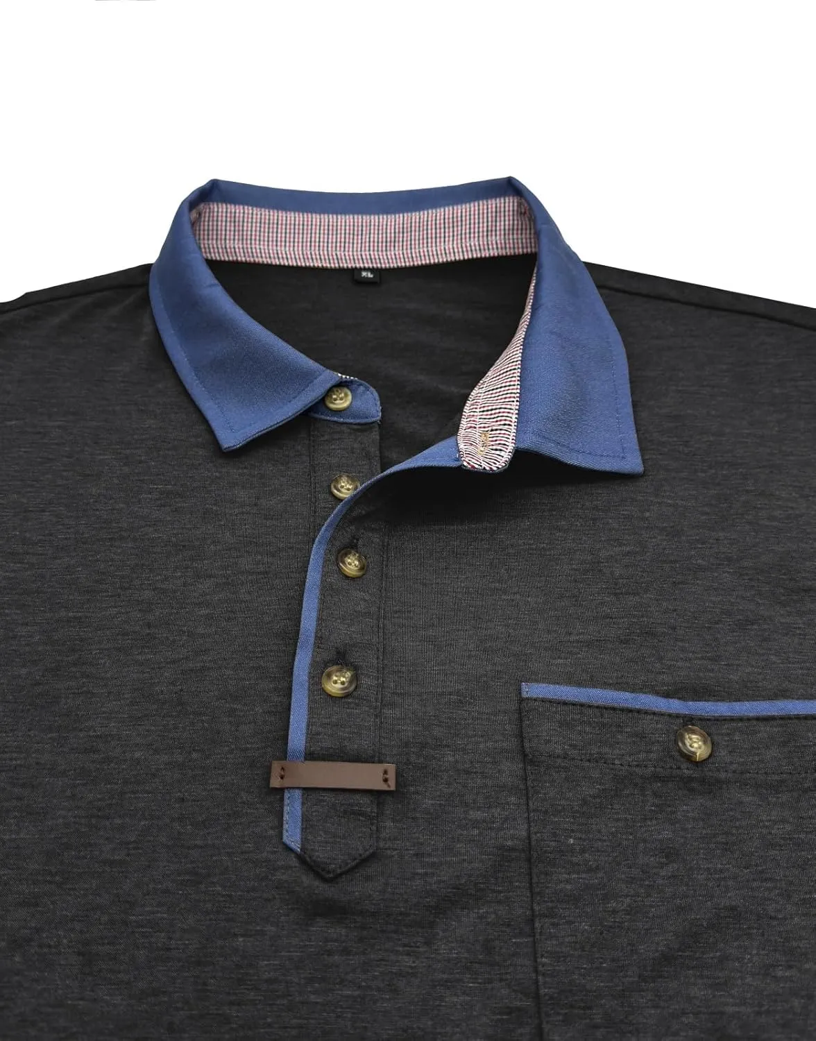 Men's Casual Polo Shirts Classic Button Basic Short Sleeve Shirt Lightweight Cotton Tees Golf Stylish Tops