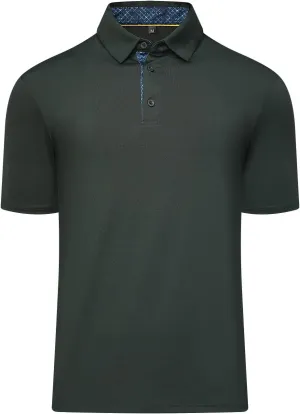 Men's Polo Shirt Performance UPF 50  Sun Protection Quick Dry Lightweight Breathable Golf Short Sleeve