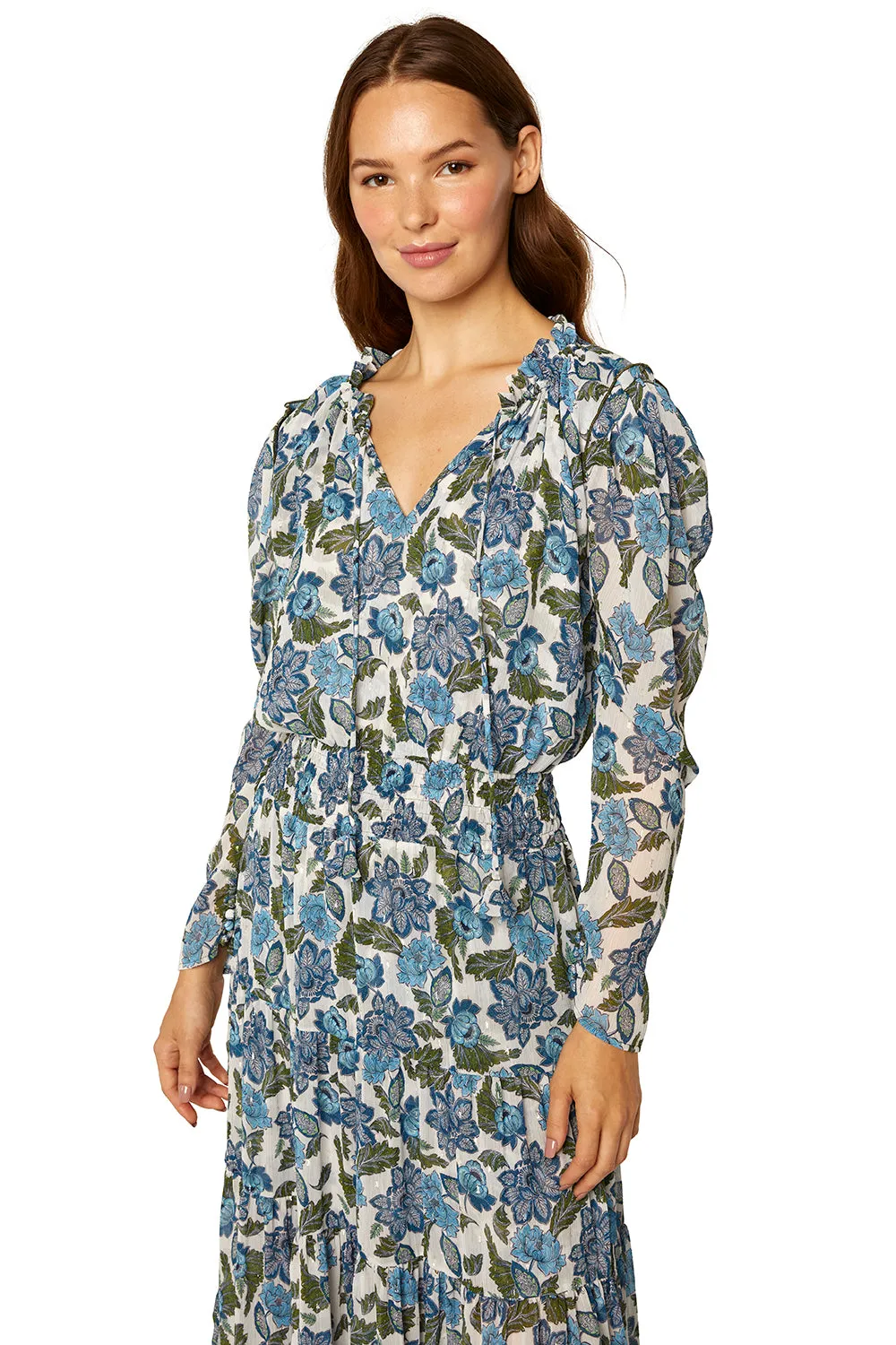 Misa - Vida Dress in Flora Azulia