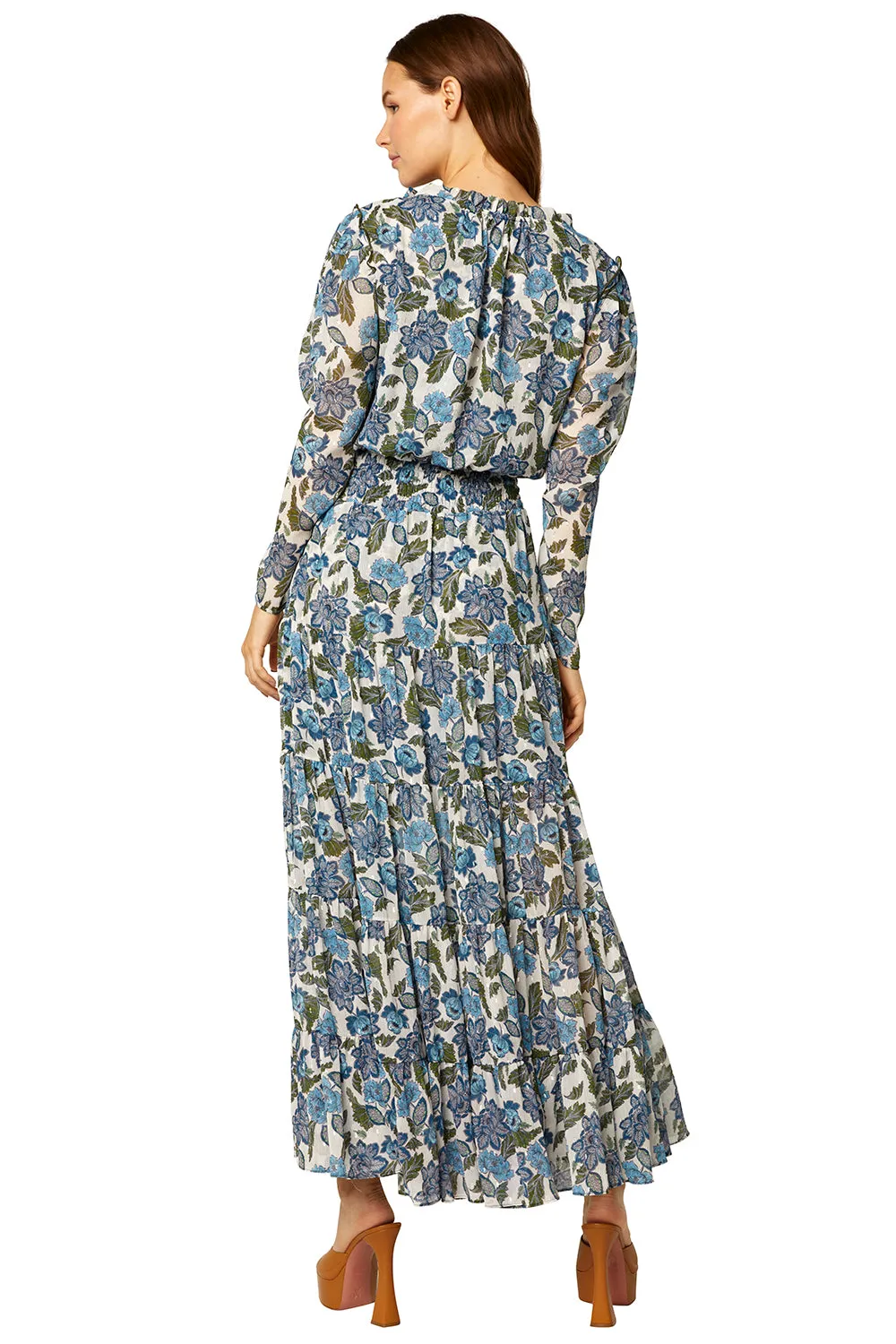 Misa - Vida Dress in Flora Azulia
