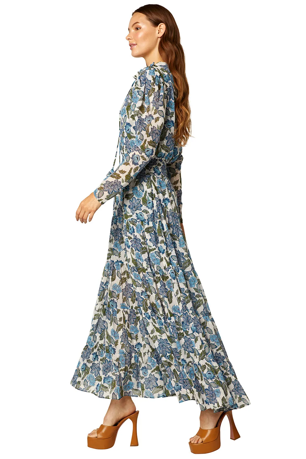 Misa - Vida Dress in Flora Azulia