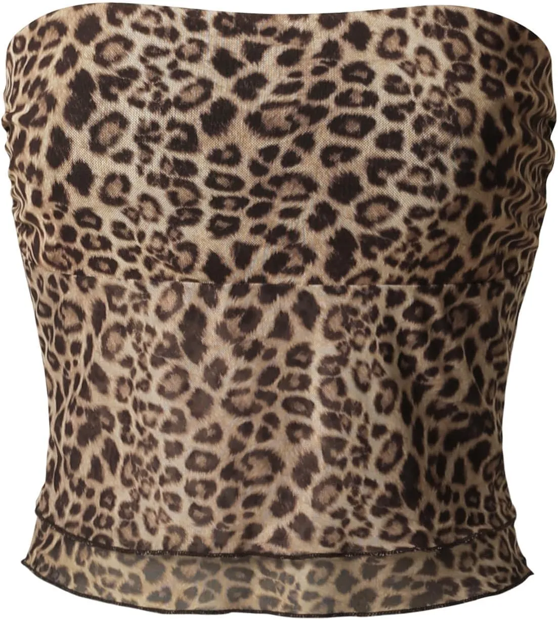 MixMatchy Women's Strapless Tube Tops Stretchy Sleeveless Sexy Summer Bandeau Crop Tank