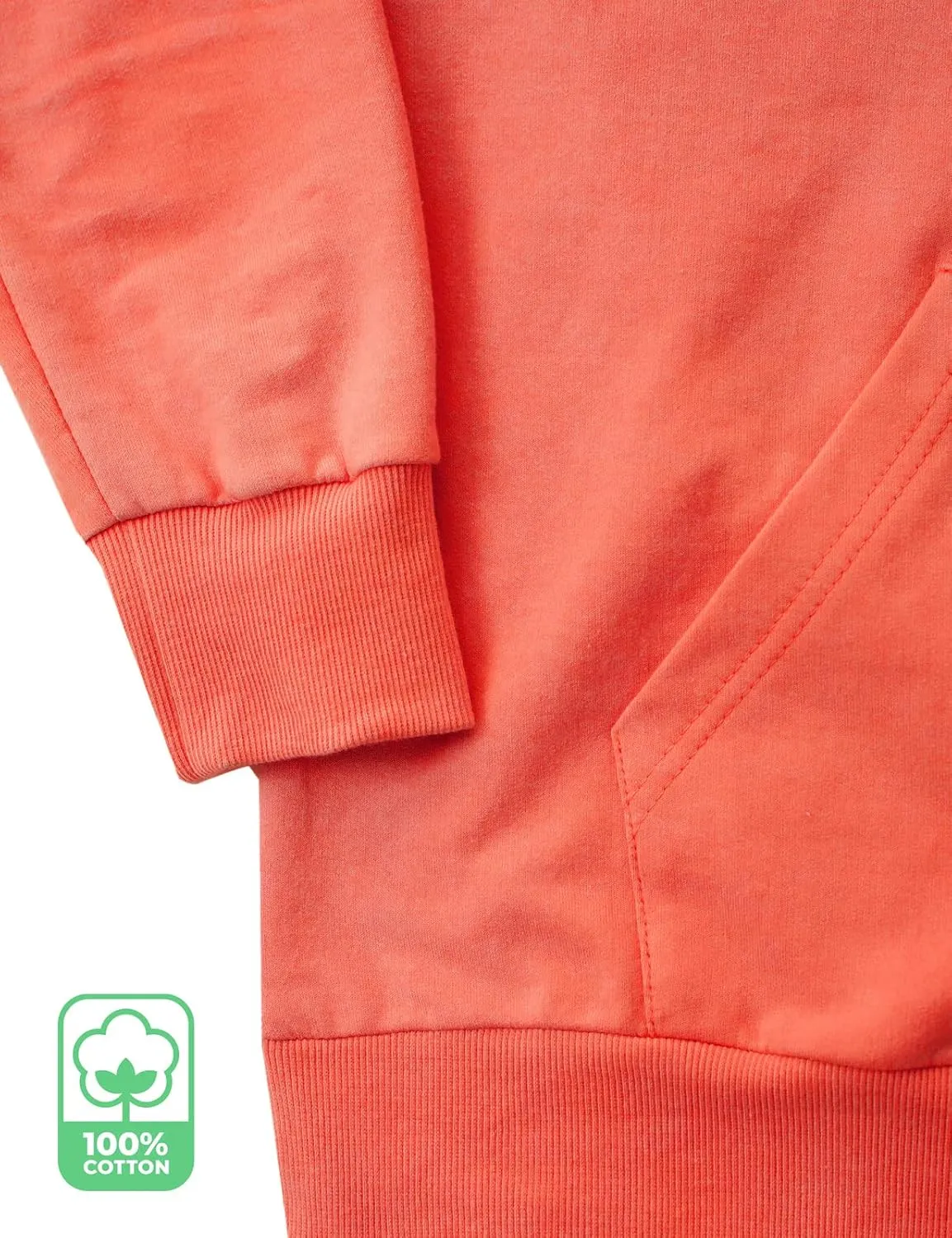 Ohoo Mens Slim Fit Cotton Pullover Hoodies Sweatshirt Lightweight with Kanga Pocket