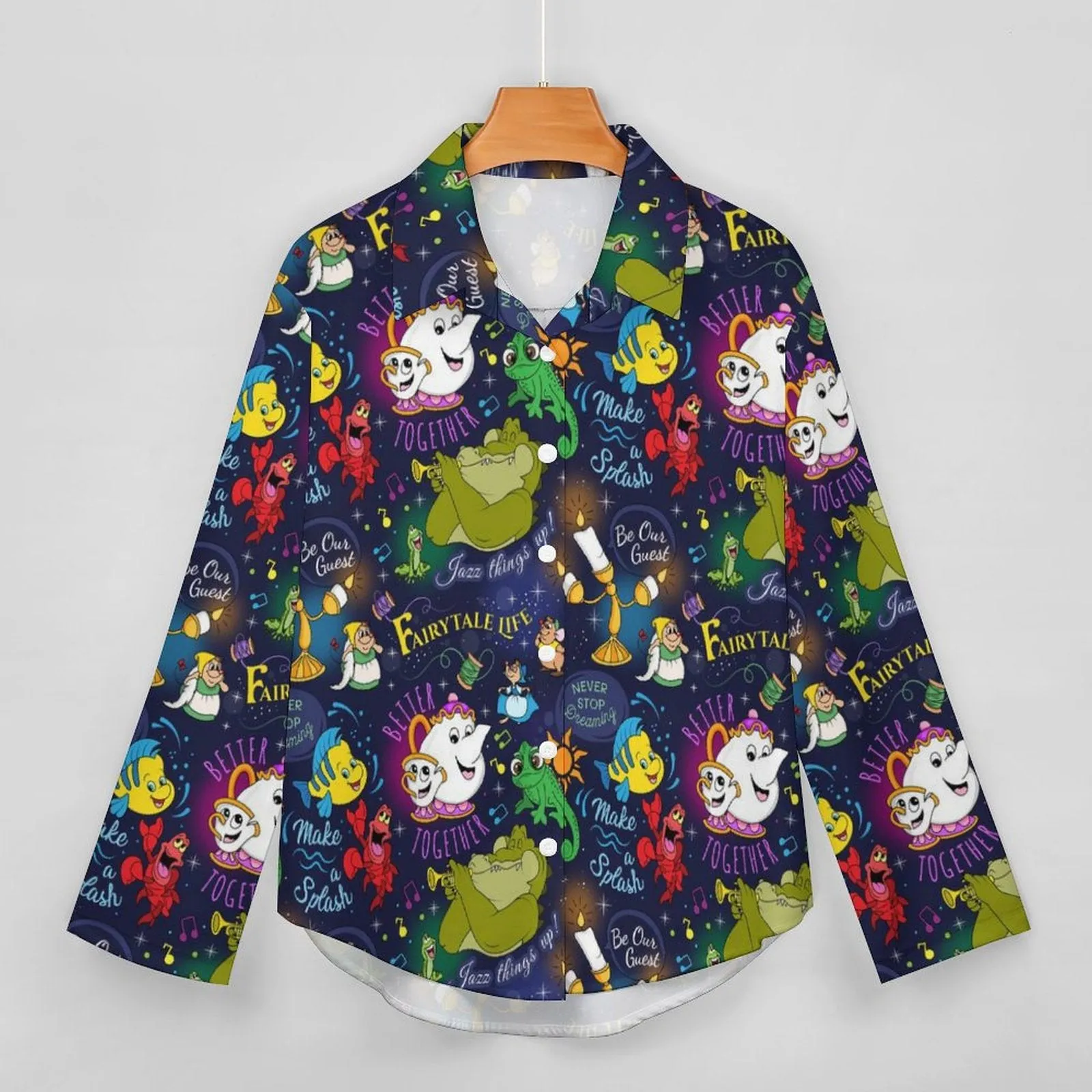 Sidekicks Long Sleeve Button Up Blouse