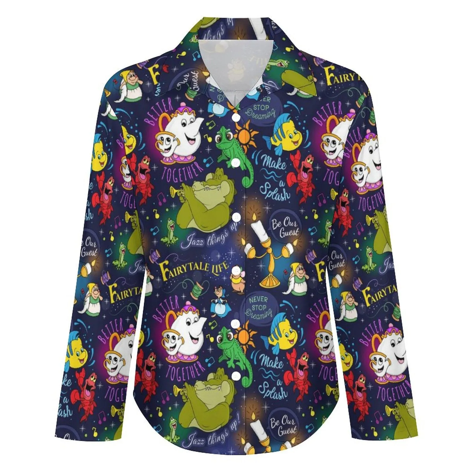 Sidekicks Long Sleeve Button Up Blouse