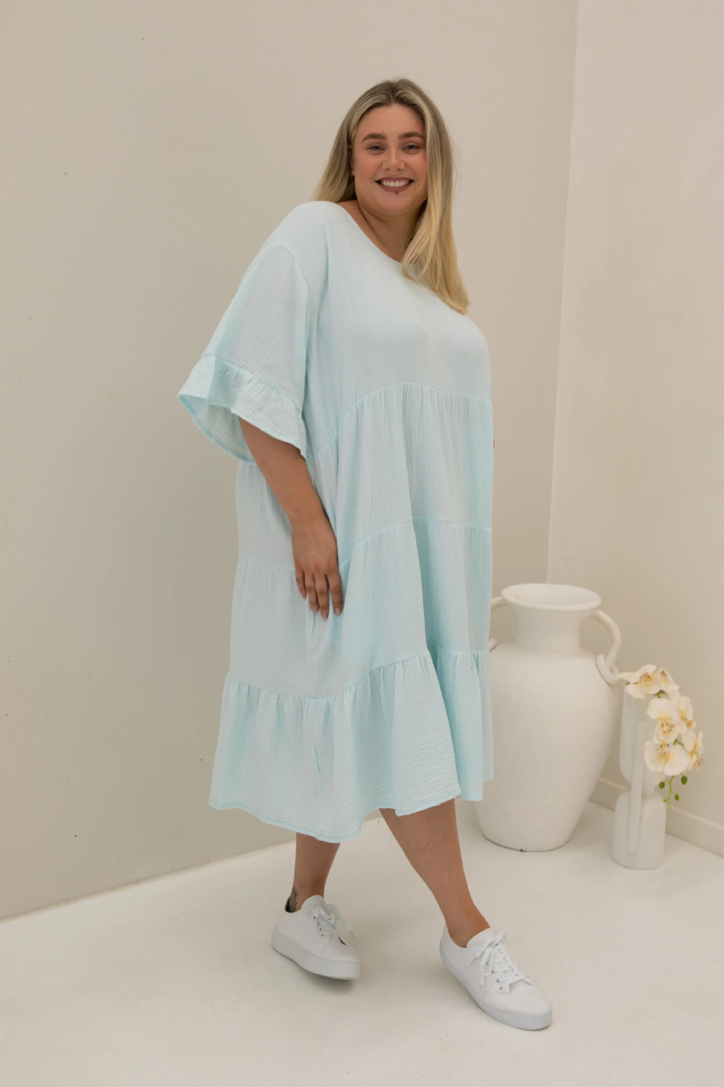 Sofia Dress | Powder Blue | FINAL SALE