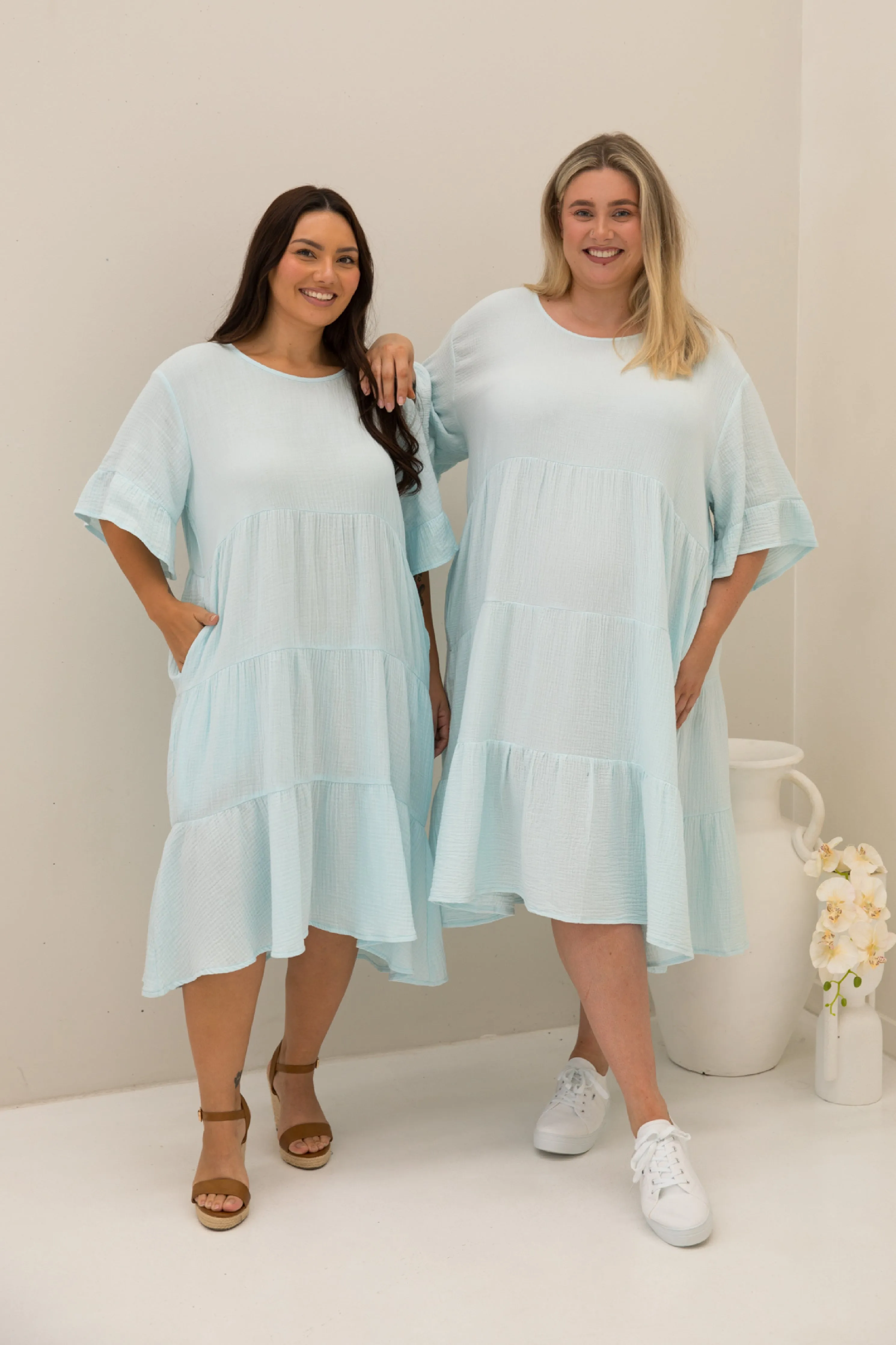 Sofia Dress | Powder Blue | FINAL SALE
