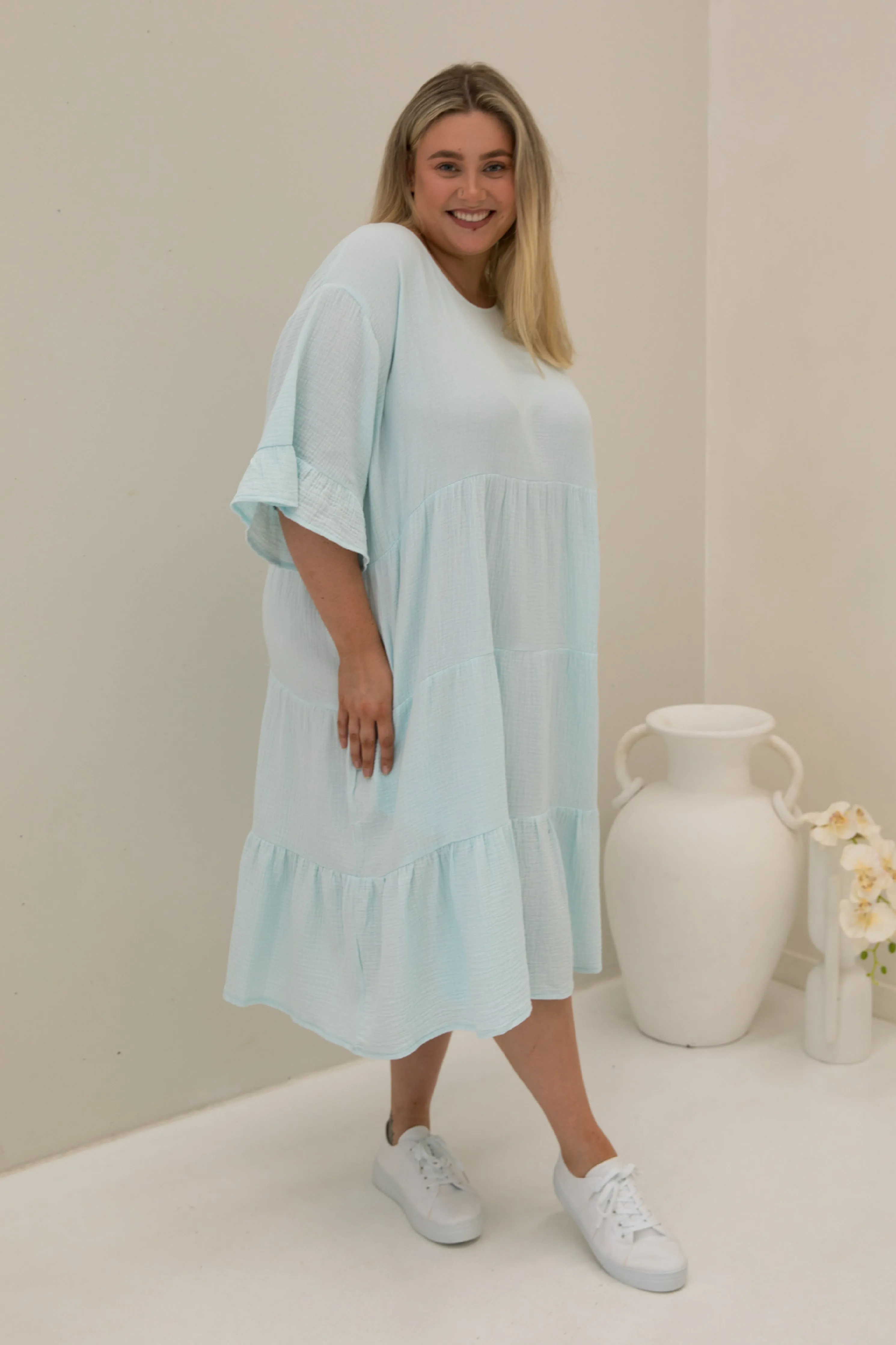 Sofia Dress | Powder Blue | FINAL SALE