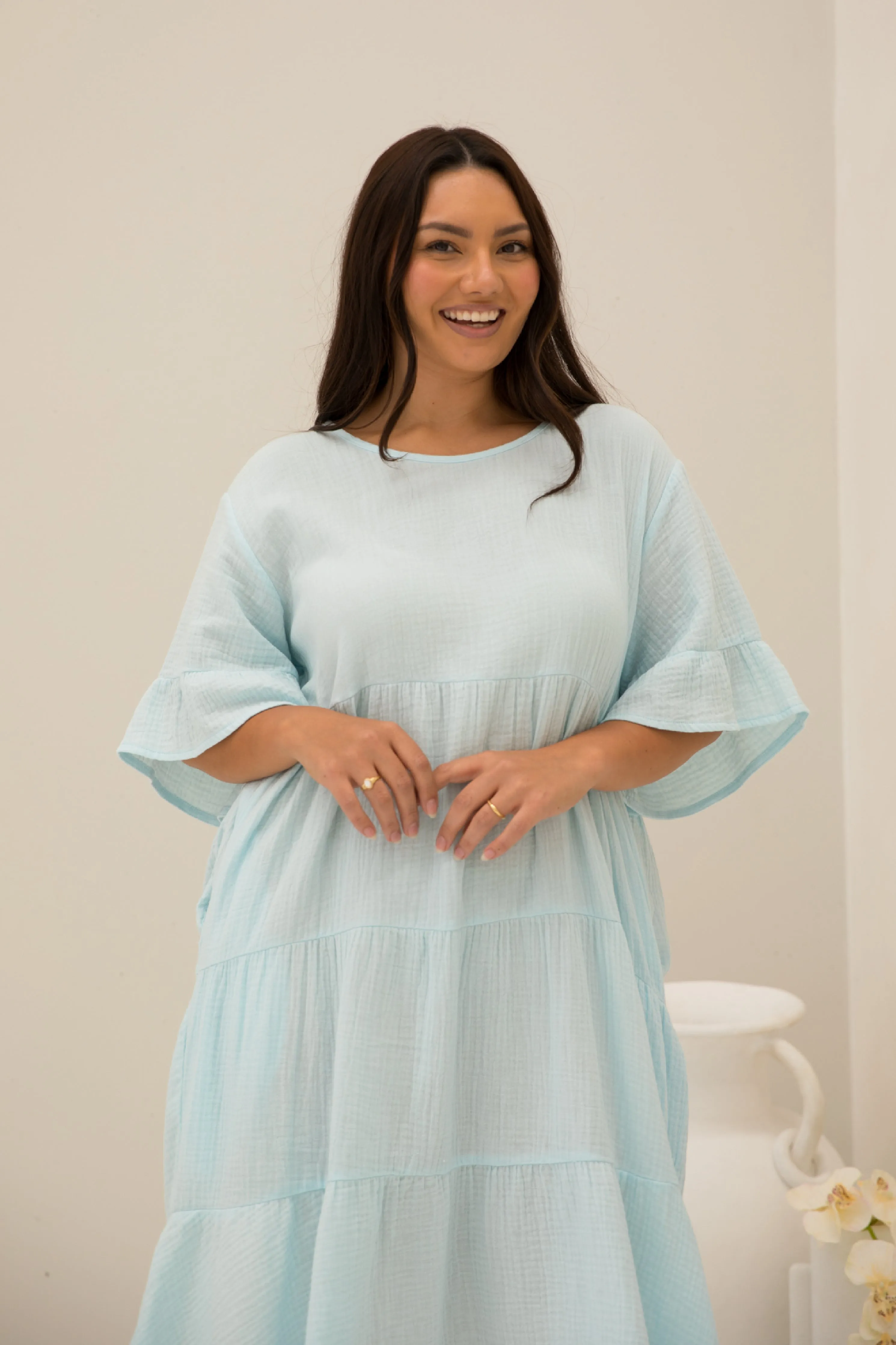Sofia Dress | Powder Blue | FINAL SALE