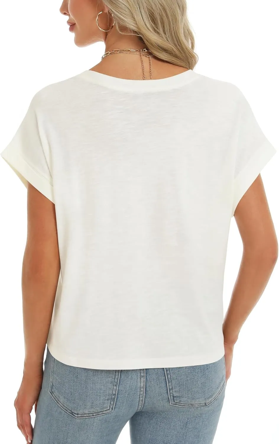 Stelle Women Modal Soft Crewneck Cap Short Sleeve T Shirts Summer Tops Trendy Basic Casual Clothes 2025