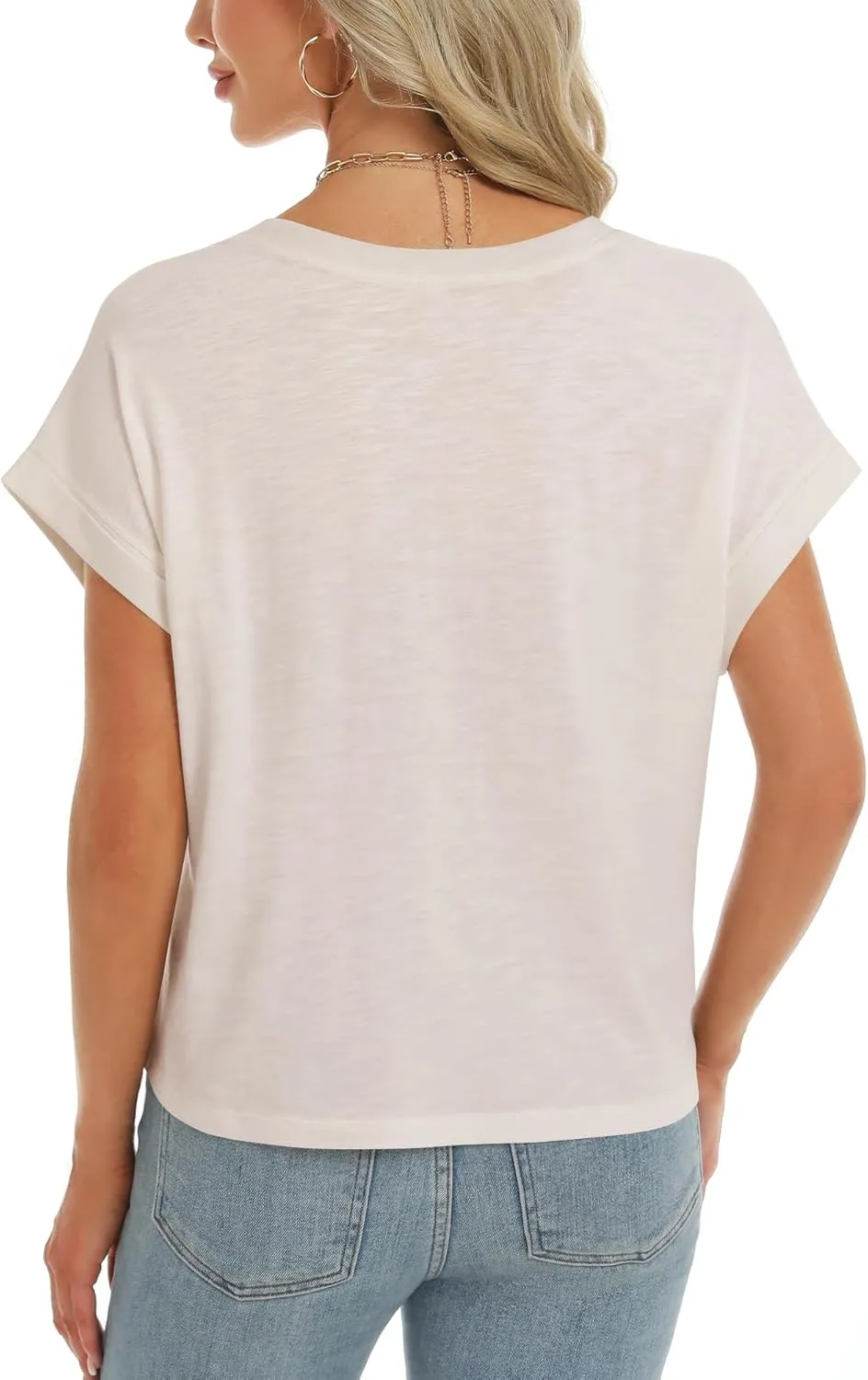 Stelle Women Modal Soft Crewneck Cap Short Sleeve T Shirts Summer Tops Trendy Basic Casual Clothes 2025