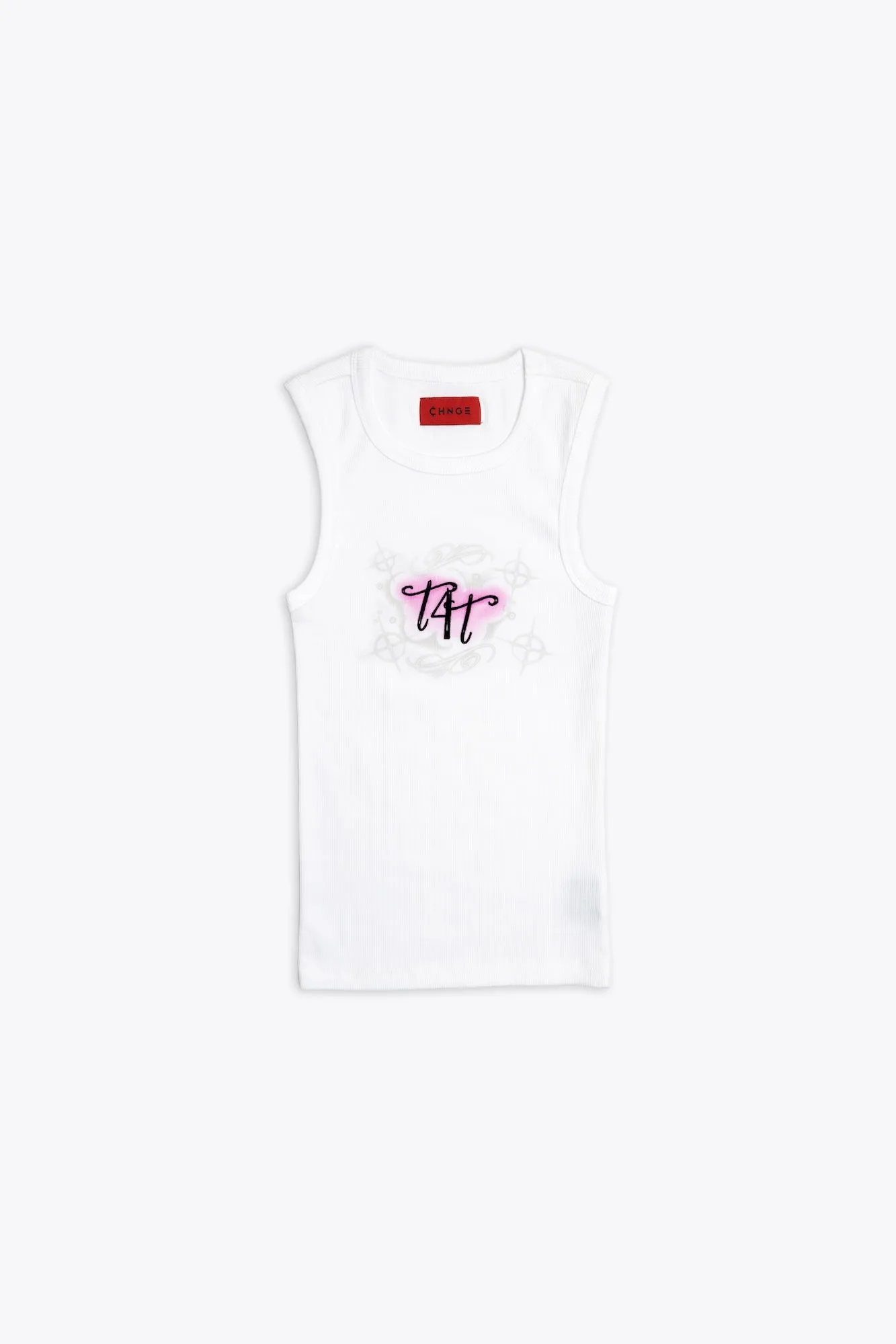 T4T Lightweight Rib Racer Tank (White)
