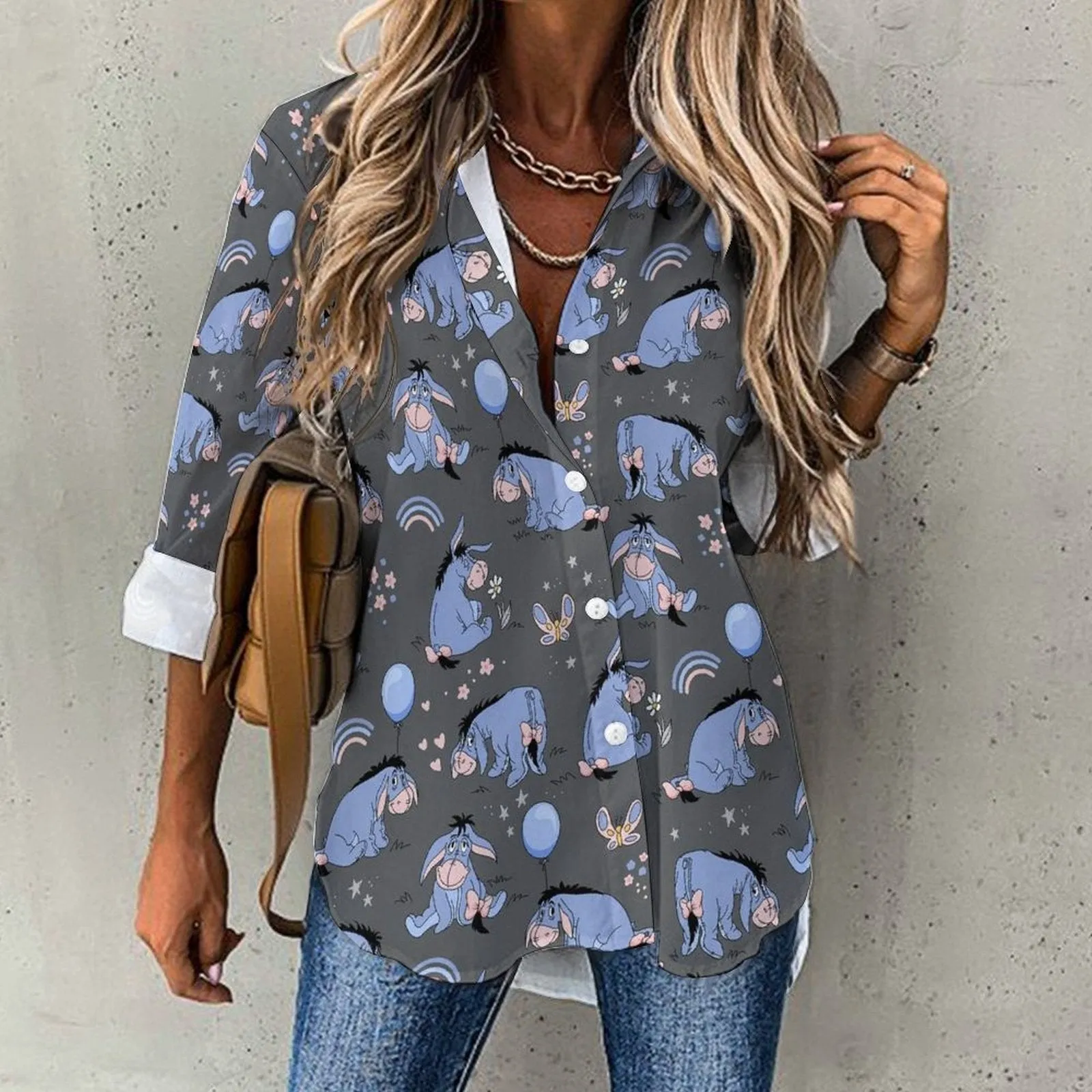 Thanks For Noticing Me Long Sleeve Button Up Blouse
