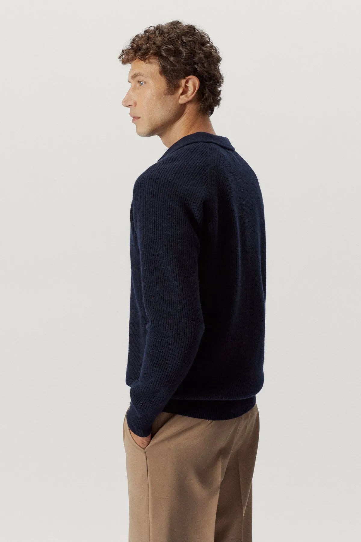 The Woolen Ribbed Polo