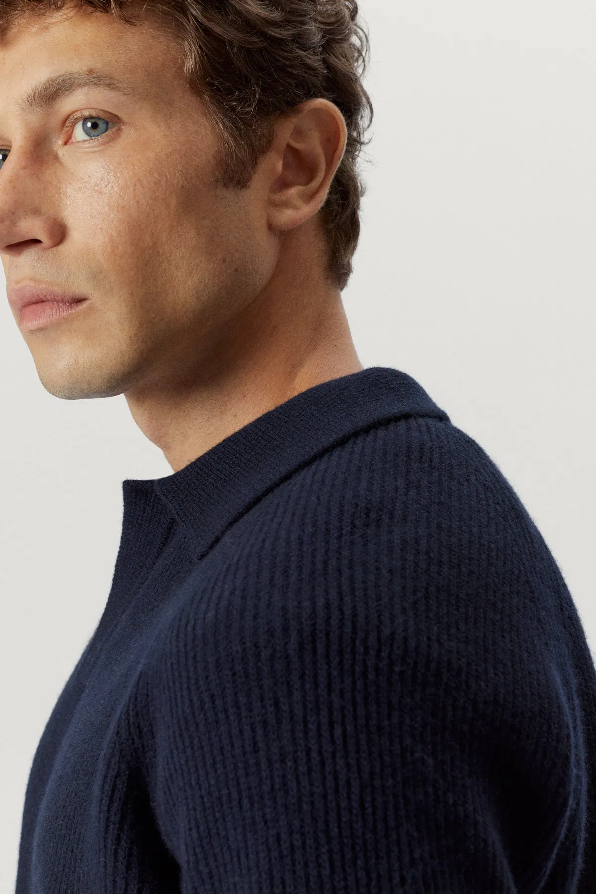 The Woolen Ribbed Polo
