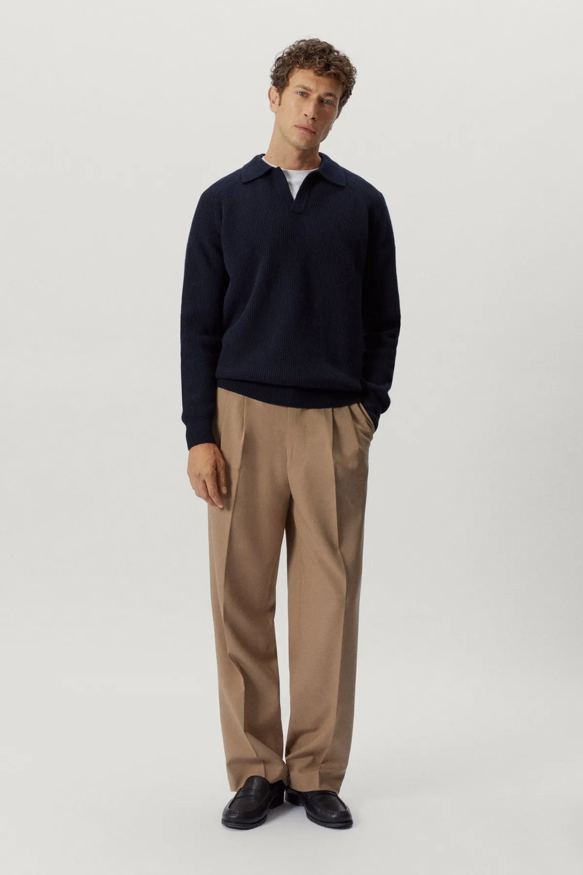 The Woolen Ribbed Polo