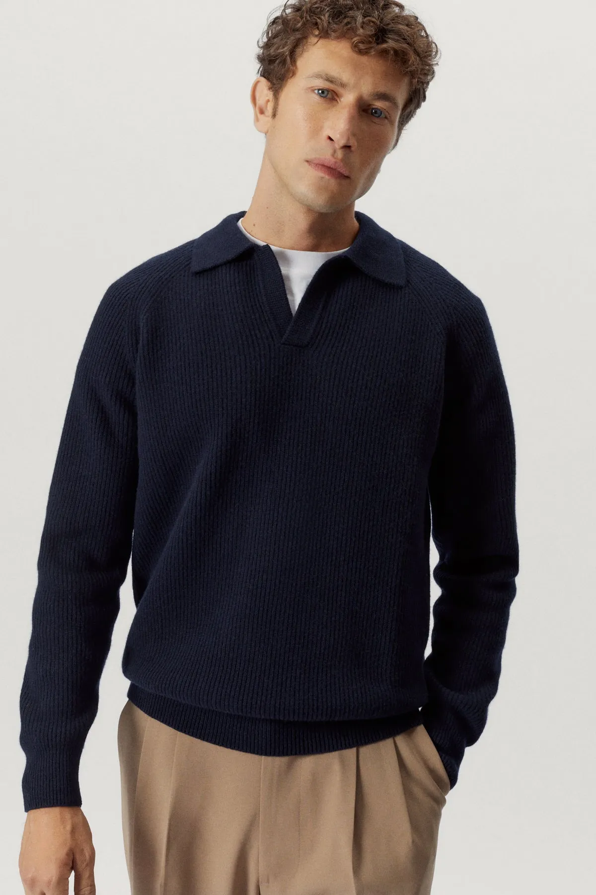 The Woolen Ribbed Polo