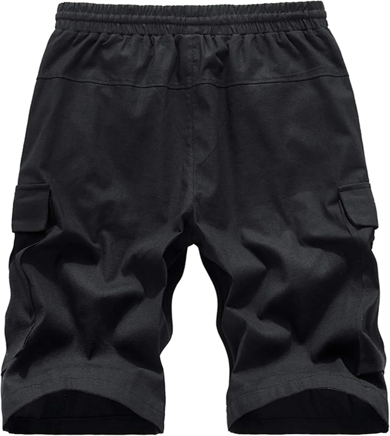 Vcansion Men's Casual Cotton Loose Fit Lightweight Multi-Pockets Cargo Shorts