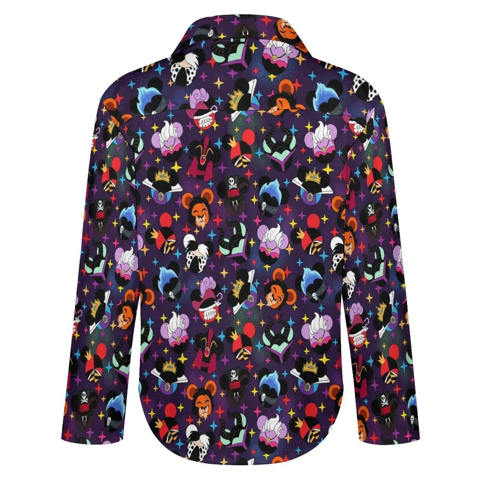Villains Long Sleeve Button Up Blouse