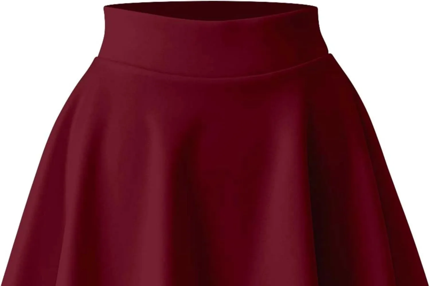 Women's Basic Versatile Stretchy Flared Skater Skirt (S-XL)